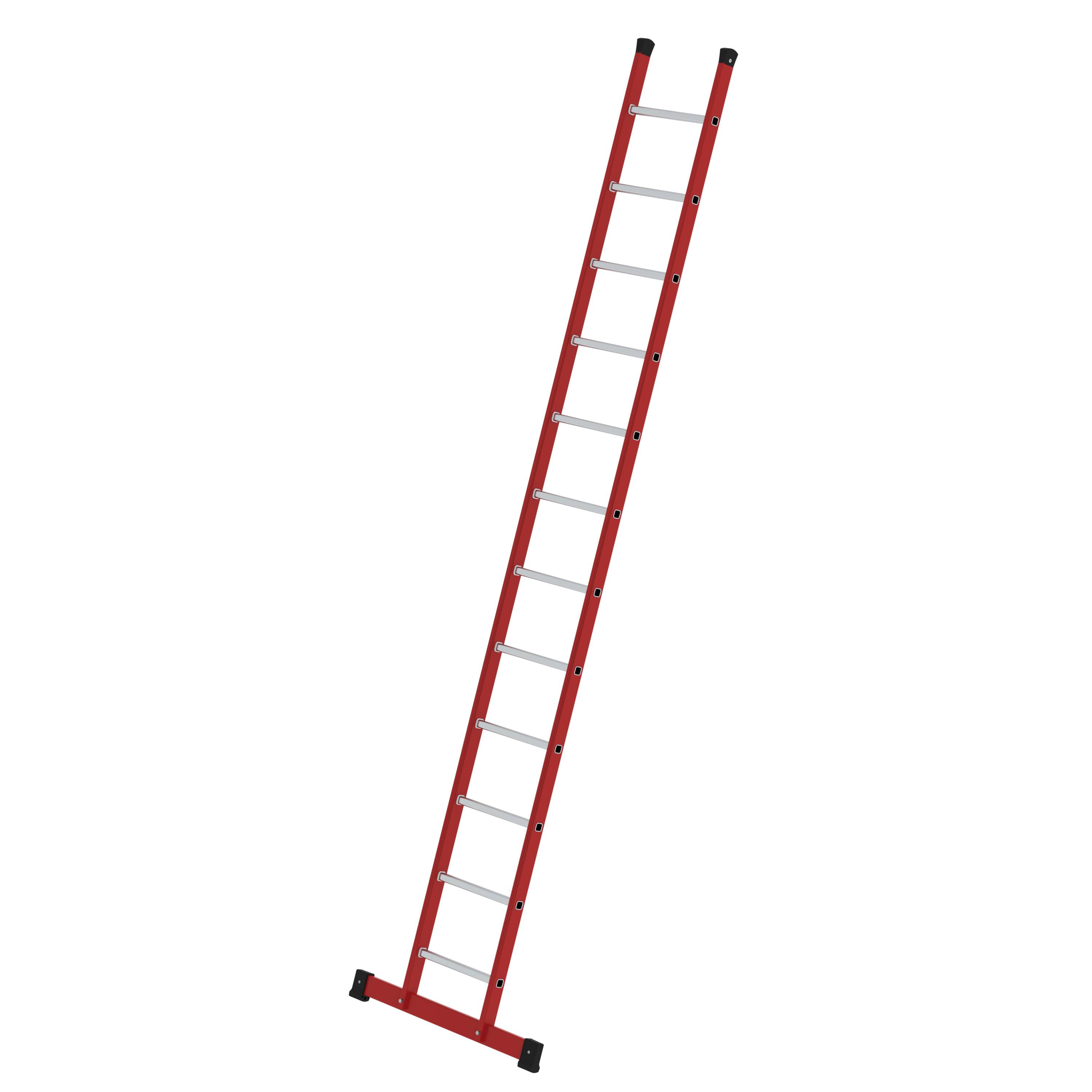 MUNK Sprossen-Anlegeleiter GFK/Alu mit Traverse