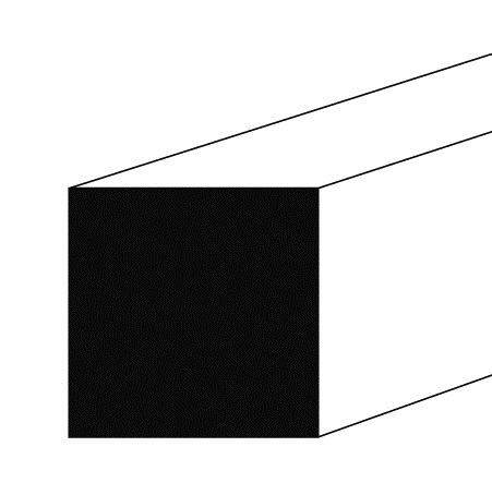 Messing CuZn39Pb3 CW614N / CW617N Vierkant 16 x 16 mm