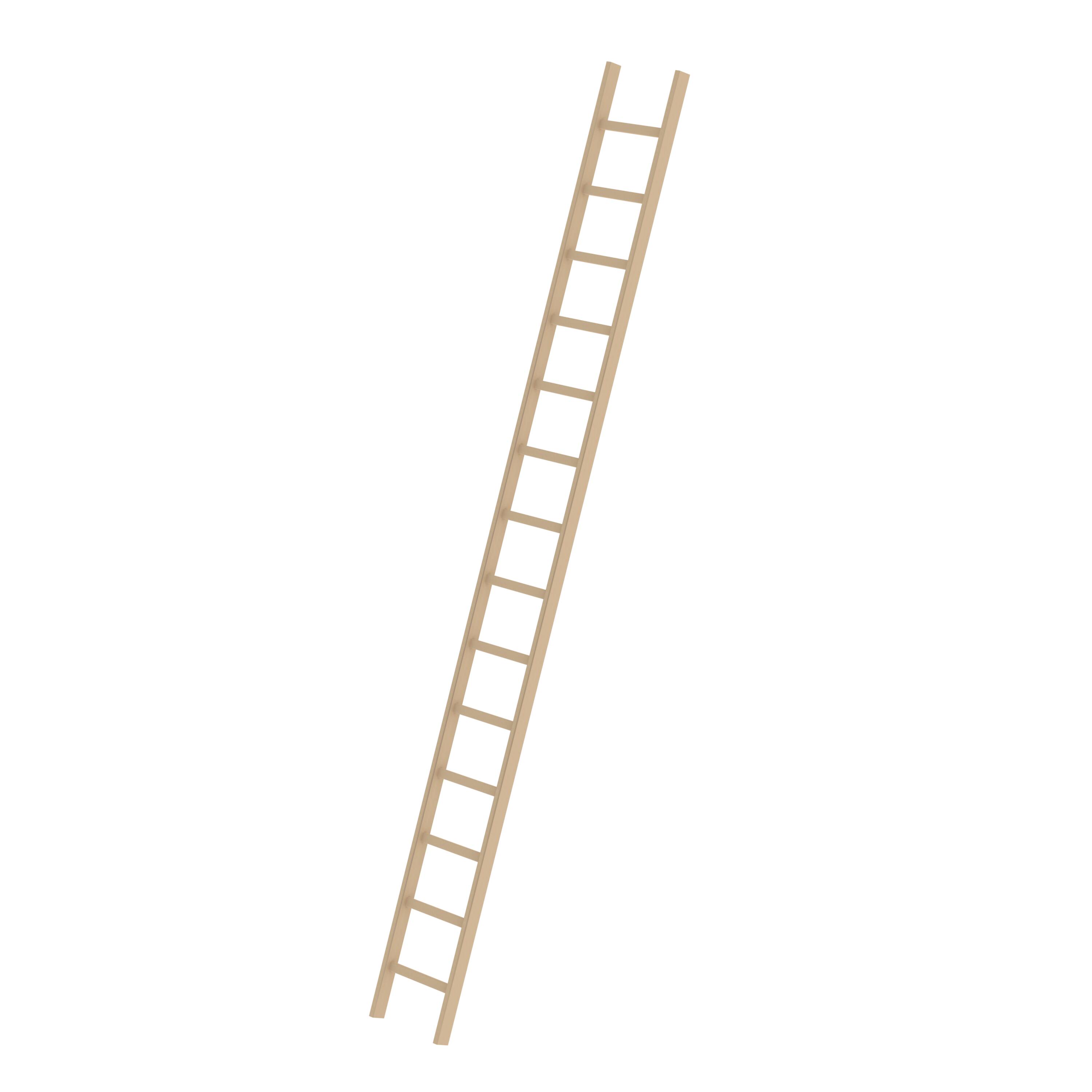 MUNK Sprossen-Anlegeleiter Holz ohne Traverse