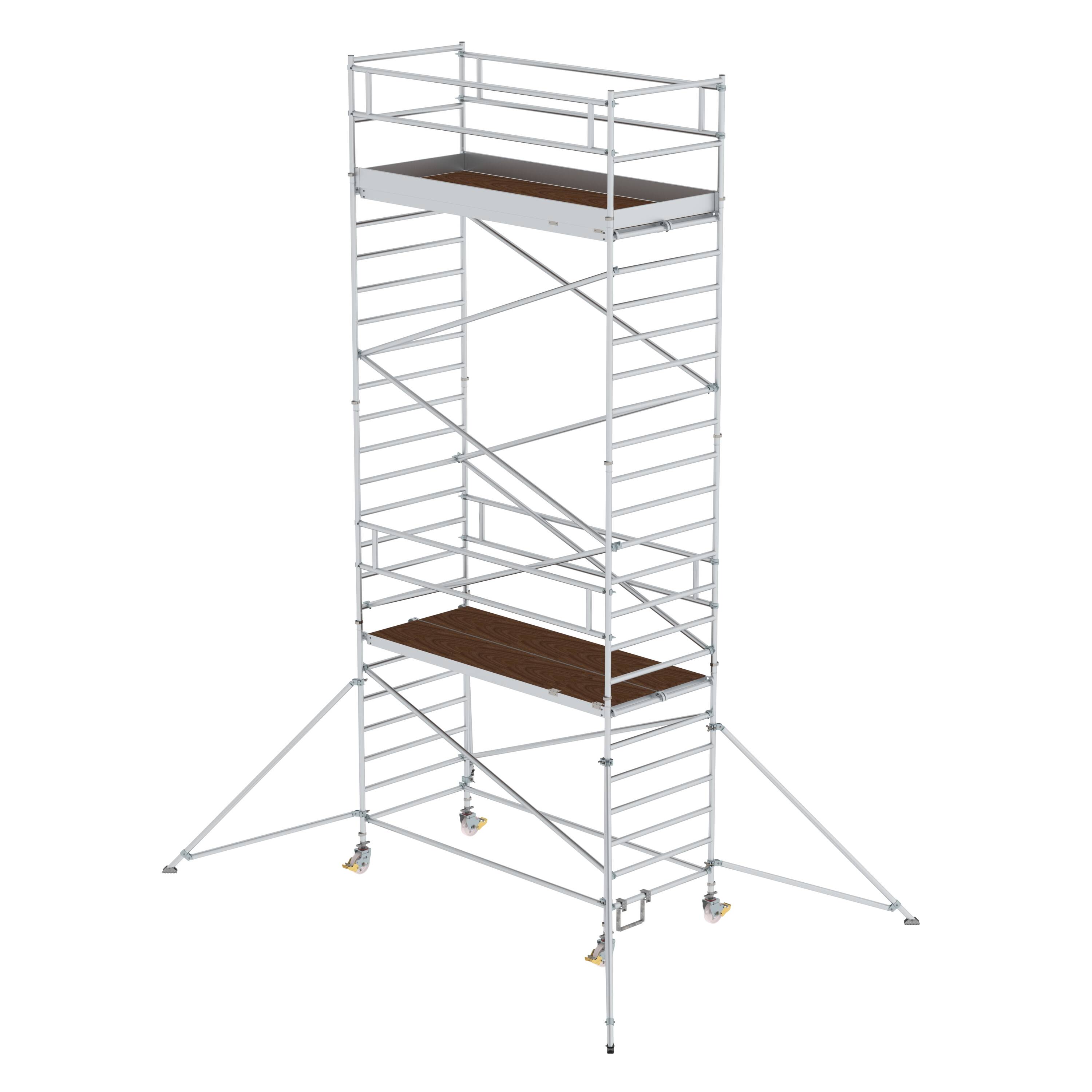 MUNK Rollgerüst 1,35 x 3,0 m mit Ausleger & Doppel-Plattform