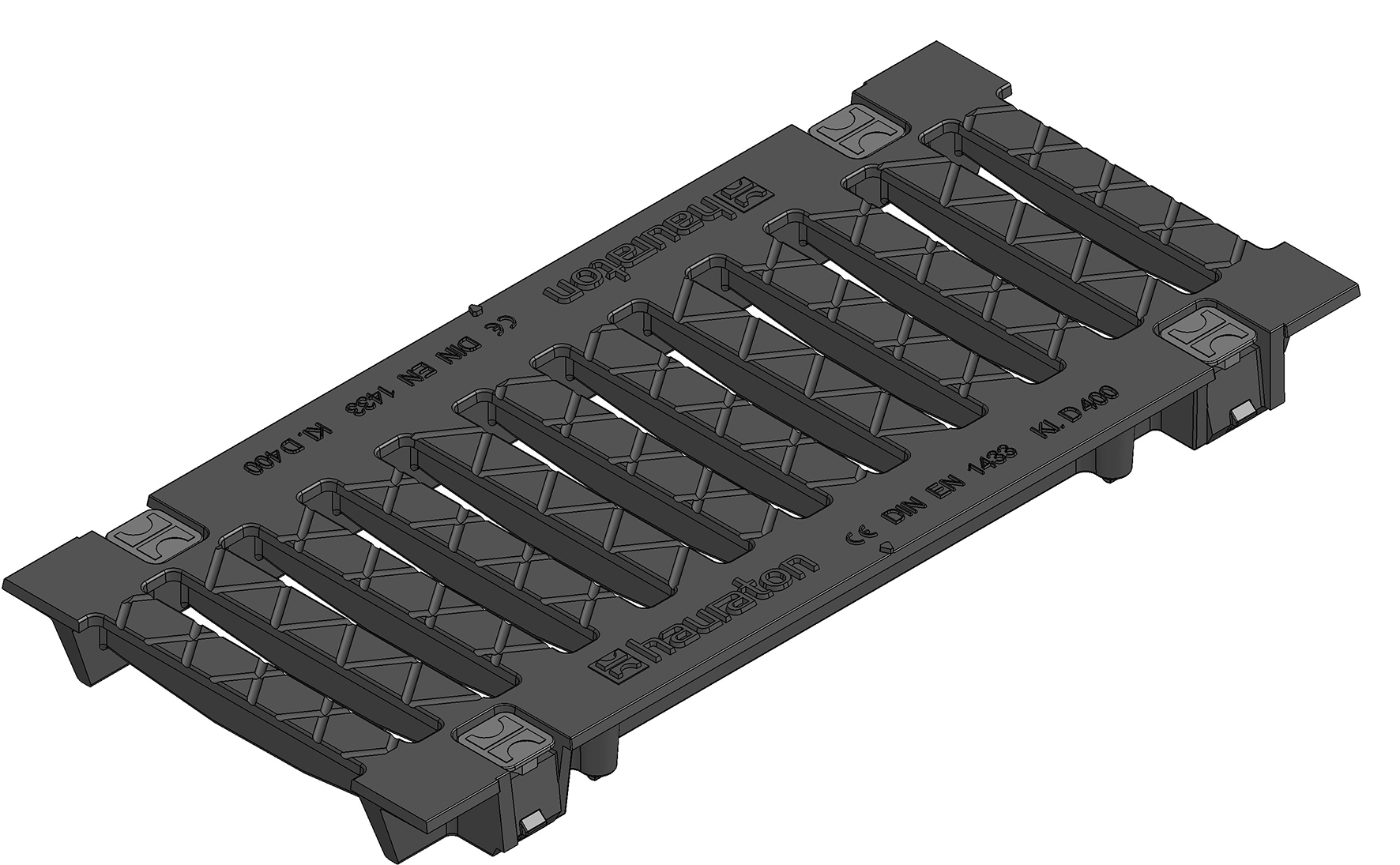 HAURATON FASERFIX SUPER 150 Gussrost SW 150/18, Klasse A15-D400 Baulänge 0,5m