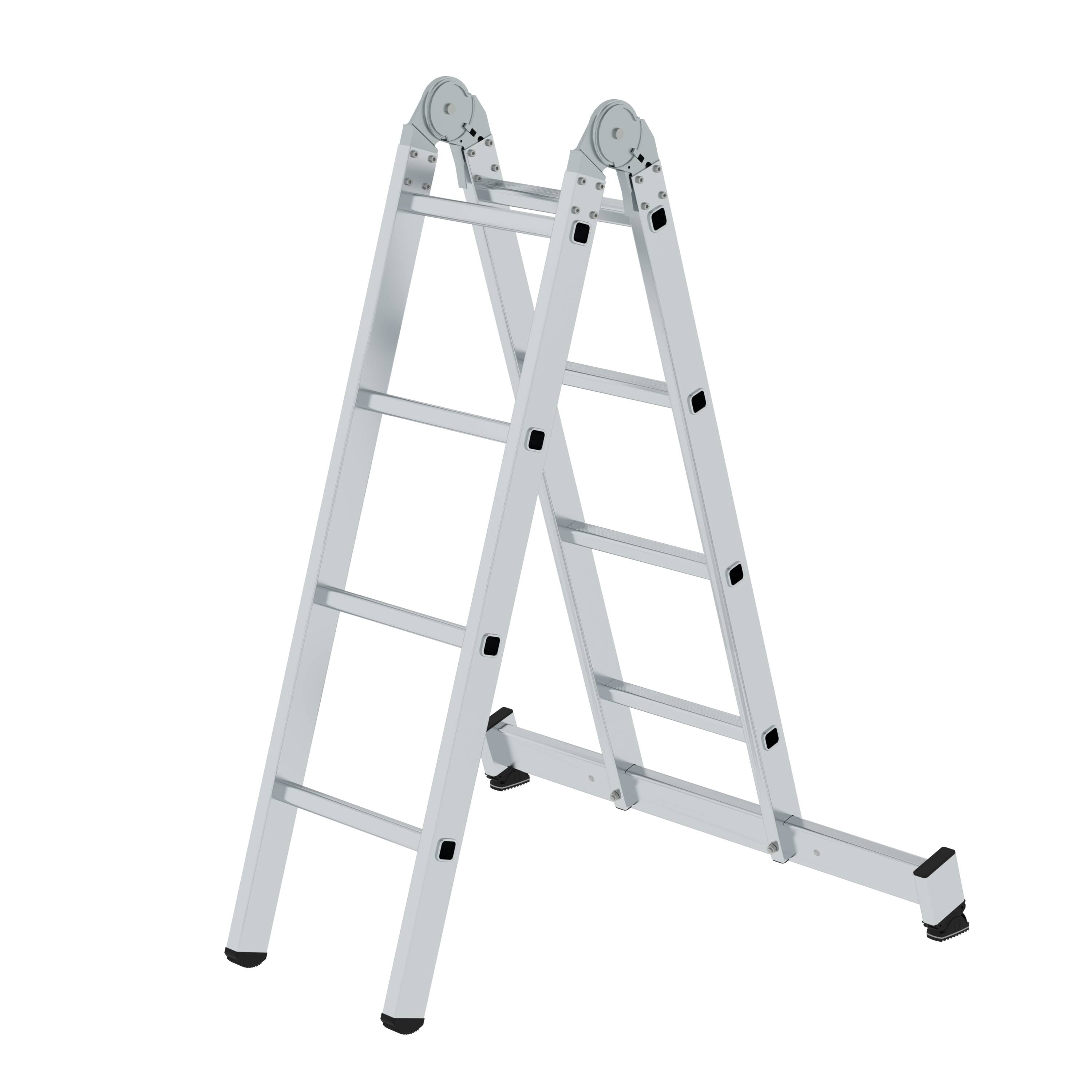MUNK Klappleiter 2-teilig mit nivello®-Traverse