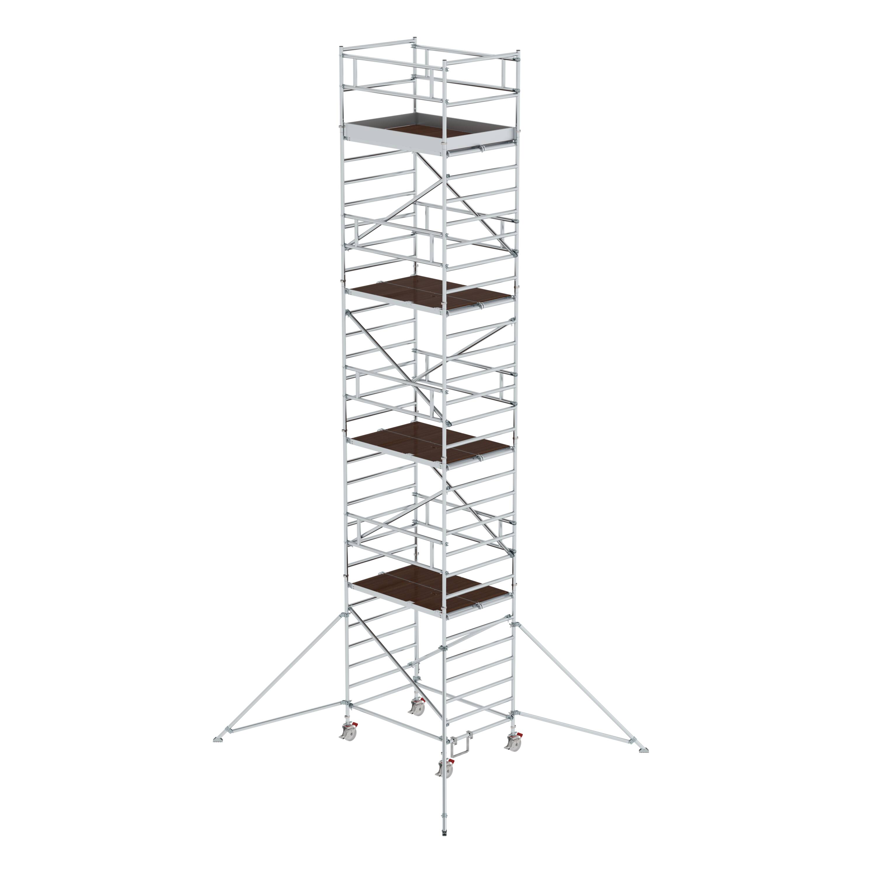 MUNK Rollgerüst 1,35 x 1,80 m mit Ausleger & Doppel-Plattform