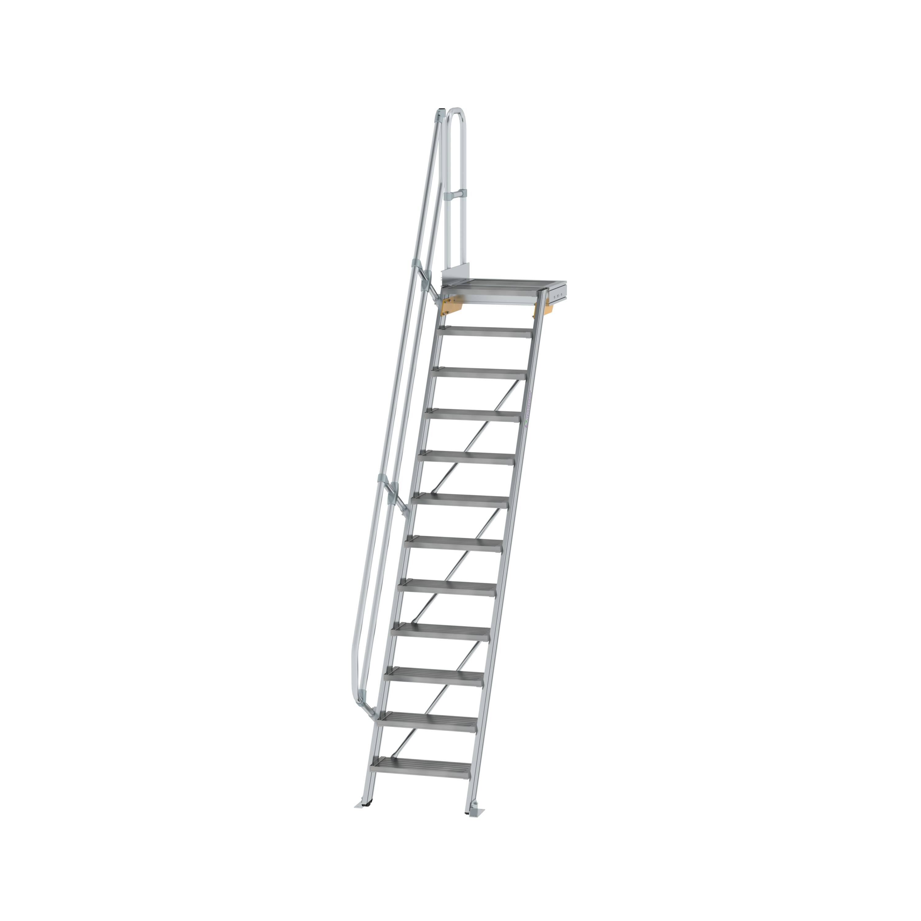MUNK Treppe mit Plattform 60° Stufenbreite 600 mm