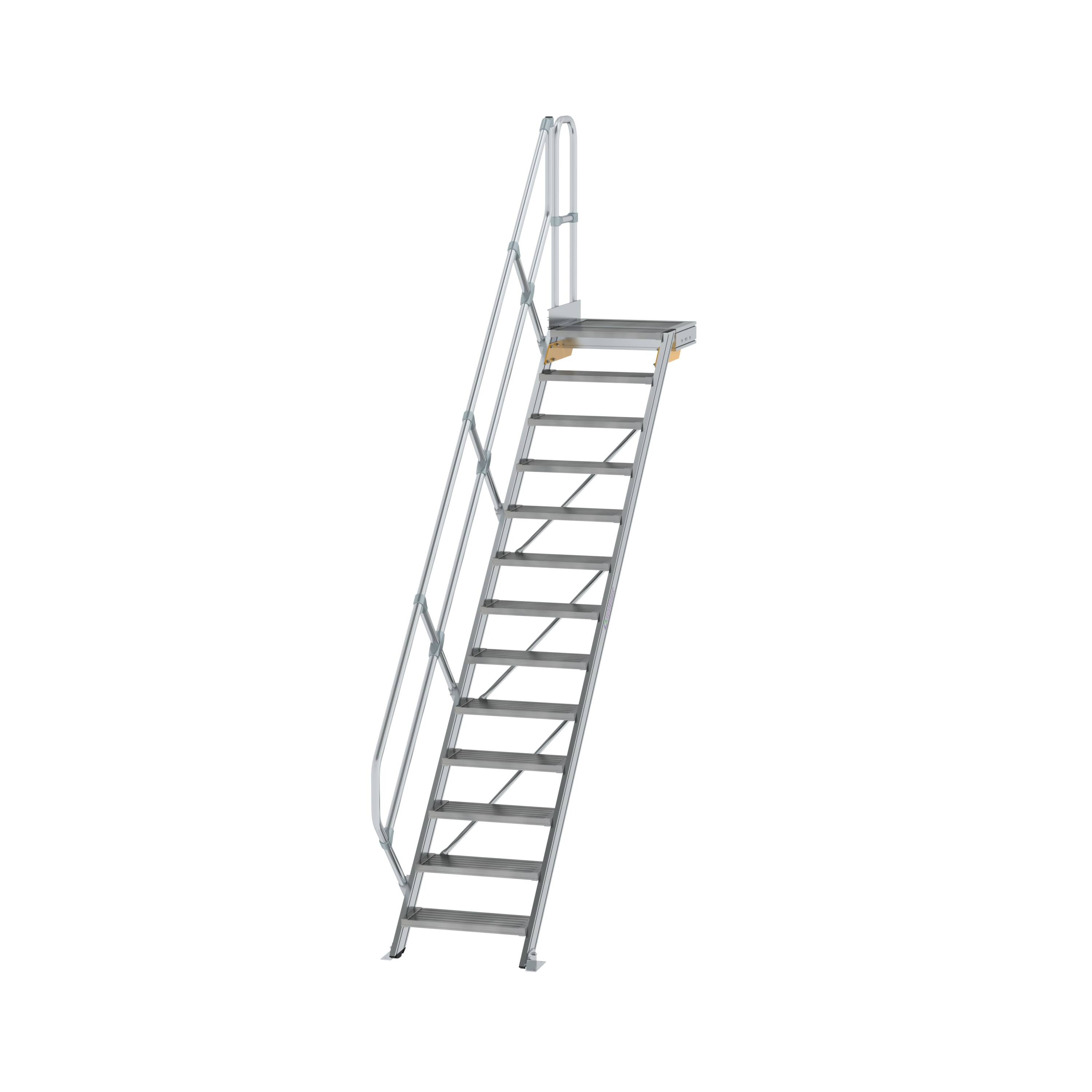MUNK Treppe mit Plattform 45° Stufenbreite 600 mm