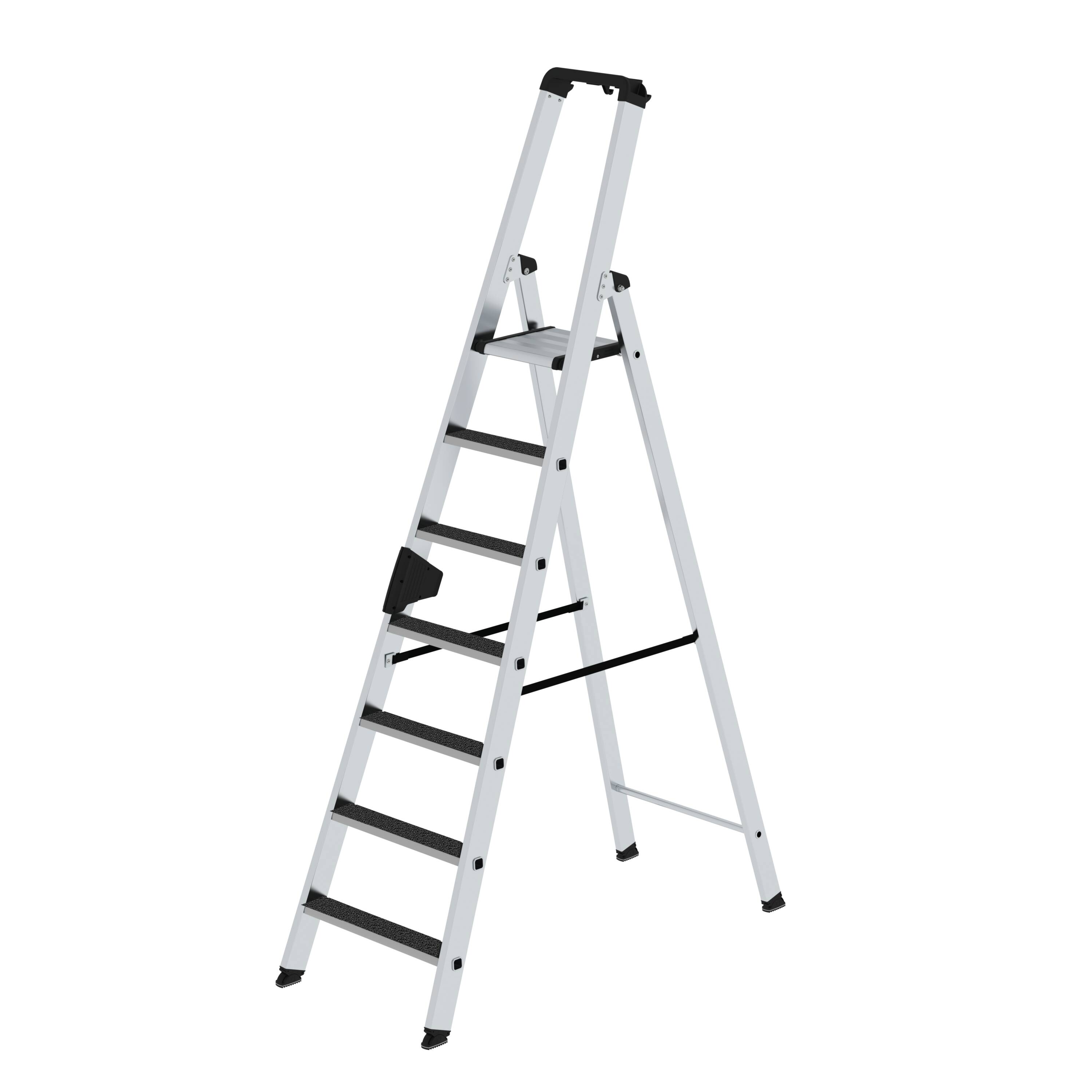 MUNK Stufen-Stehleiter einseitig begehbar mit clip-step R13