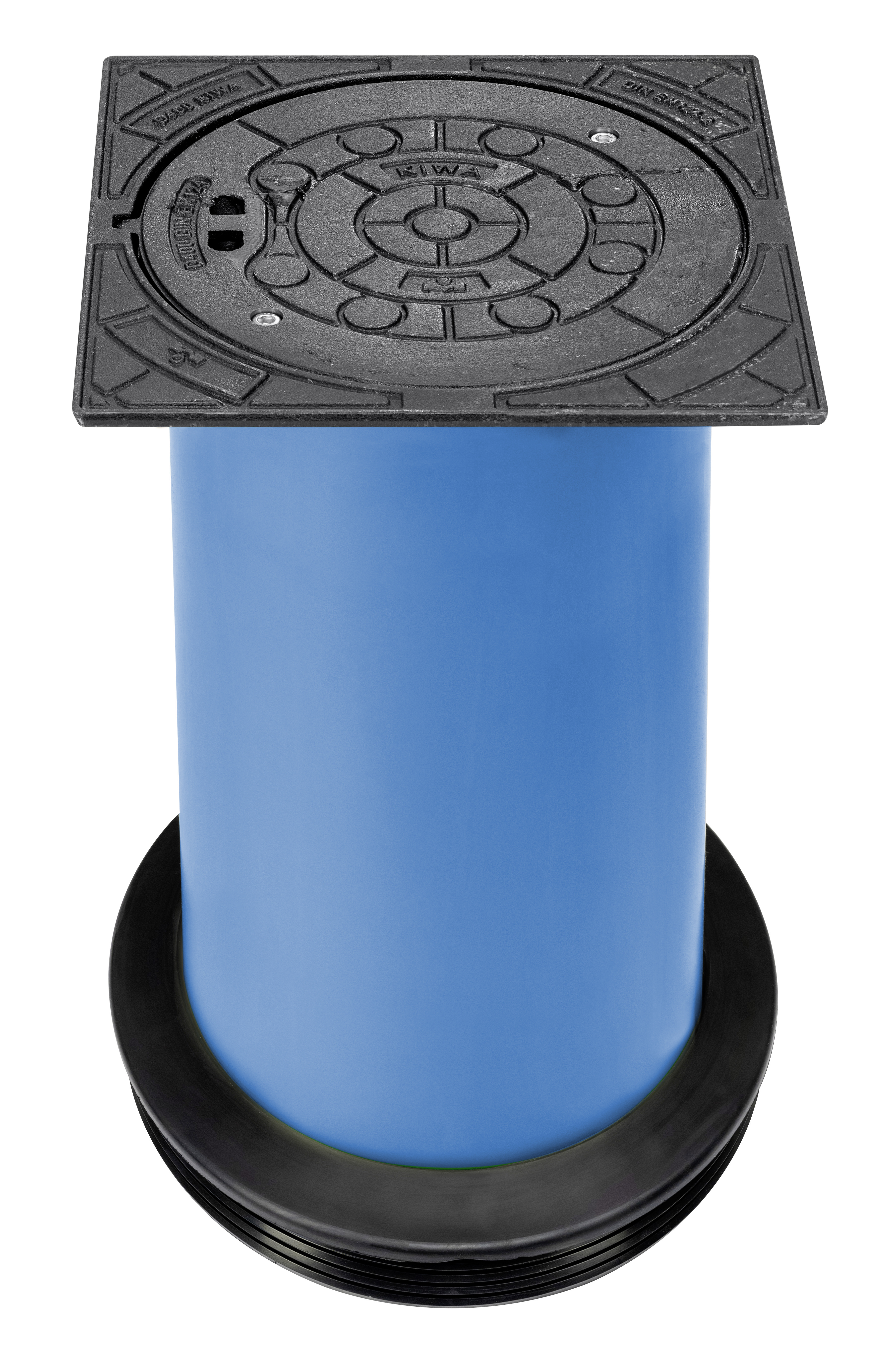 PP-Teleskopabdeckung DN/OD 315 blau mit Dichtmanschette Kl.D400 (40t) o.L