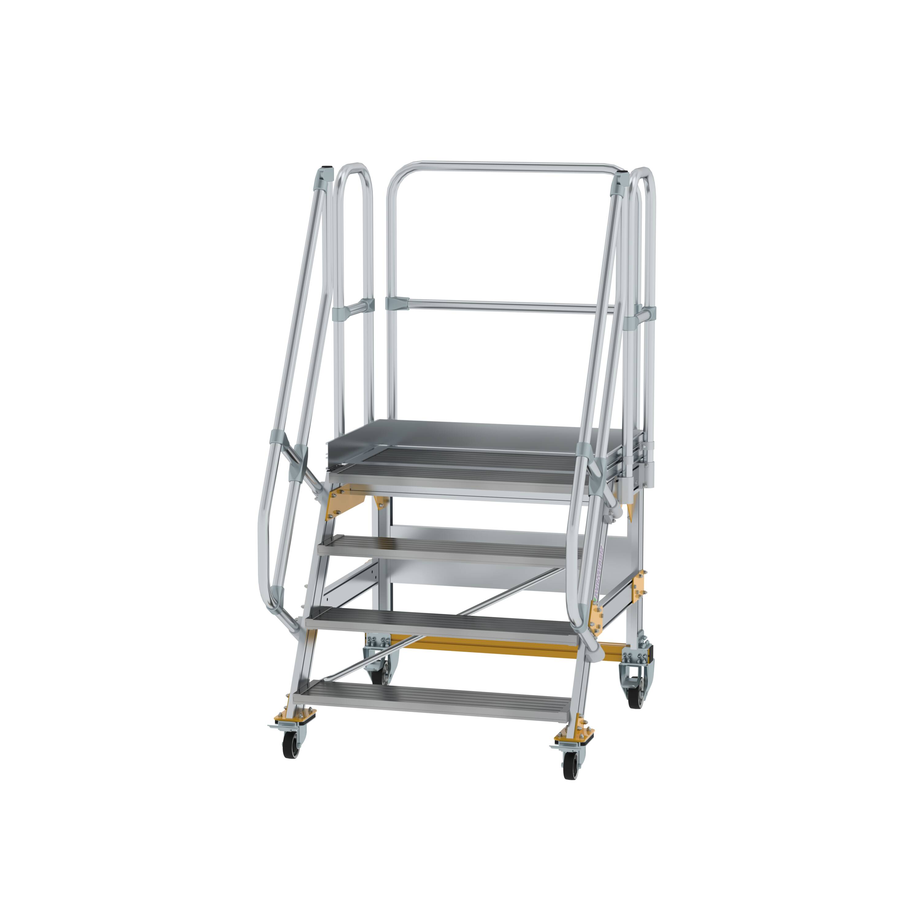 MUNK Plattformtreppe fahrbar 60° Stufenbreite 1000 mm