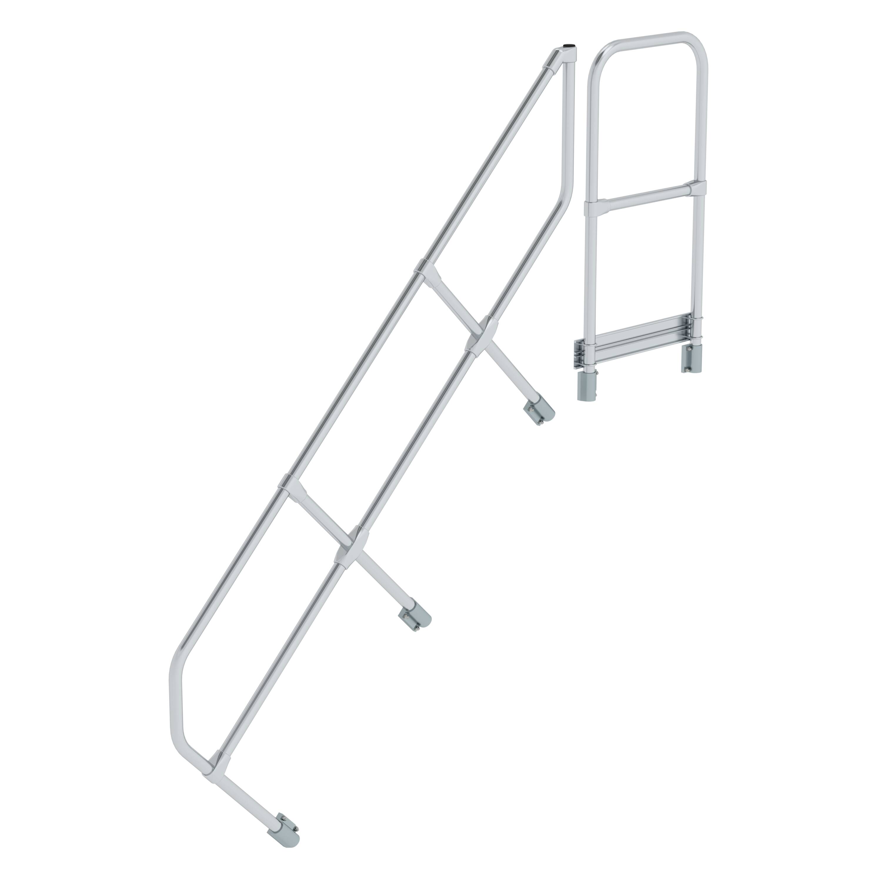 MUNK Zweiter Handlauf für Treppe mit Plattform 45°
