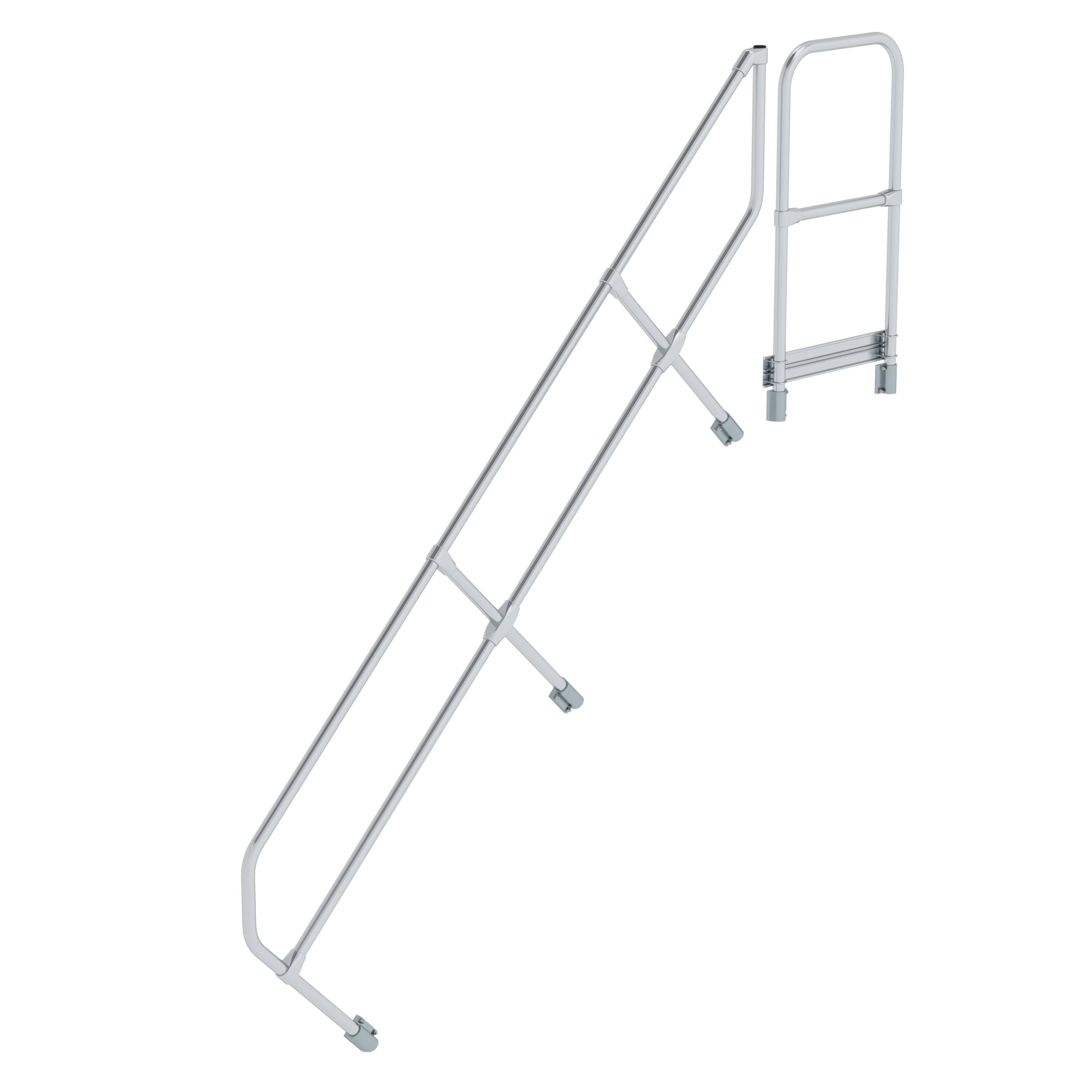 MUNK Zweiter Handlauf für Treppe mit Plattform 45°