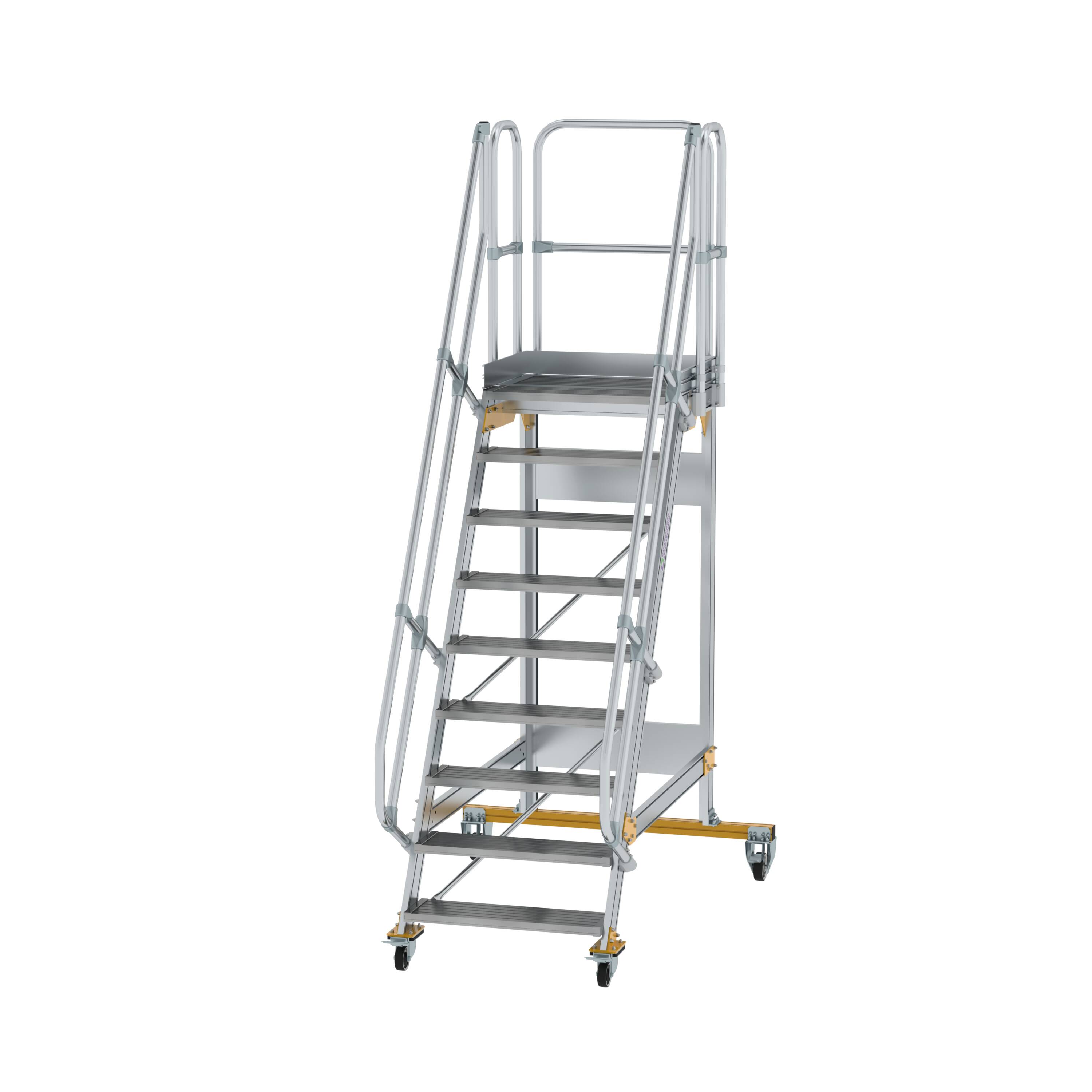 MUNK Plattformtreppe fahrbar 60° Stufenbreite 800 mm