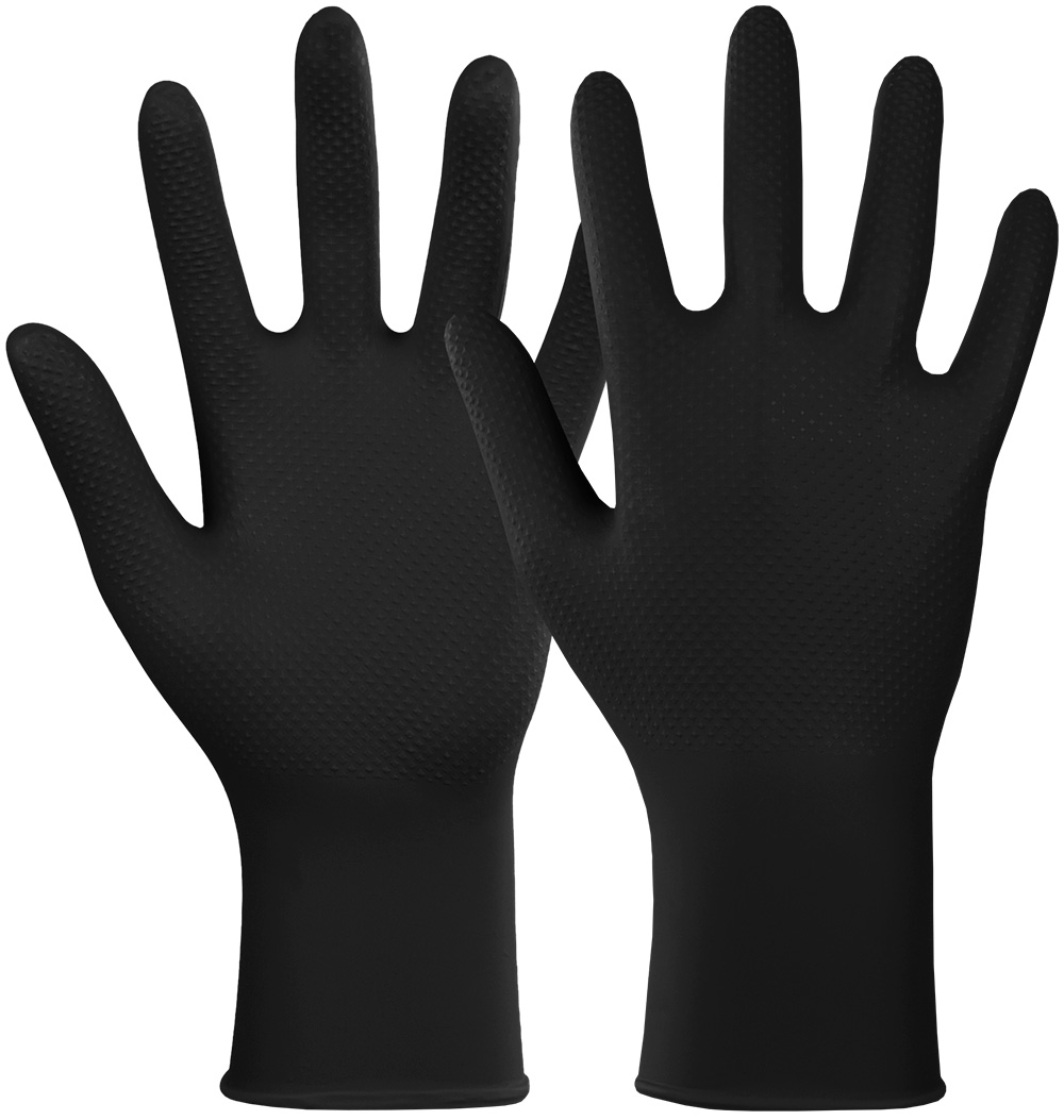 HASE Einweghandschuh "Nitril StellarGrip Black" Nr. 901292