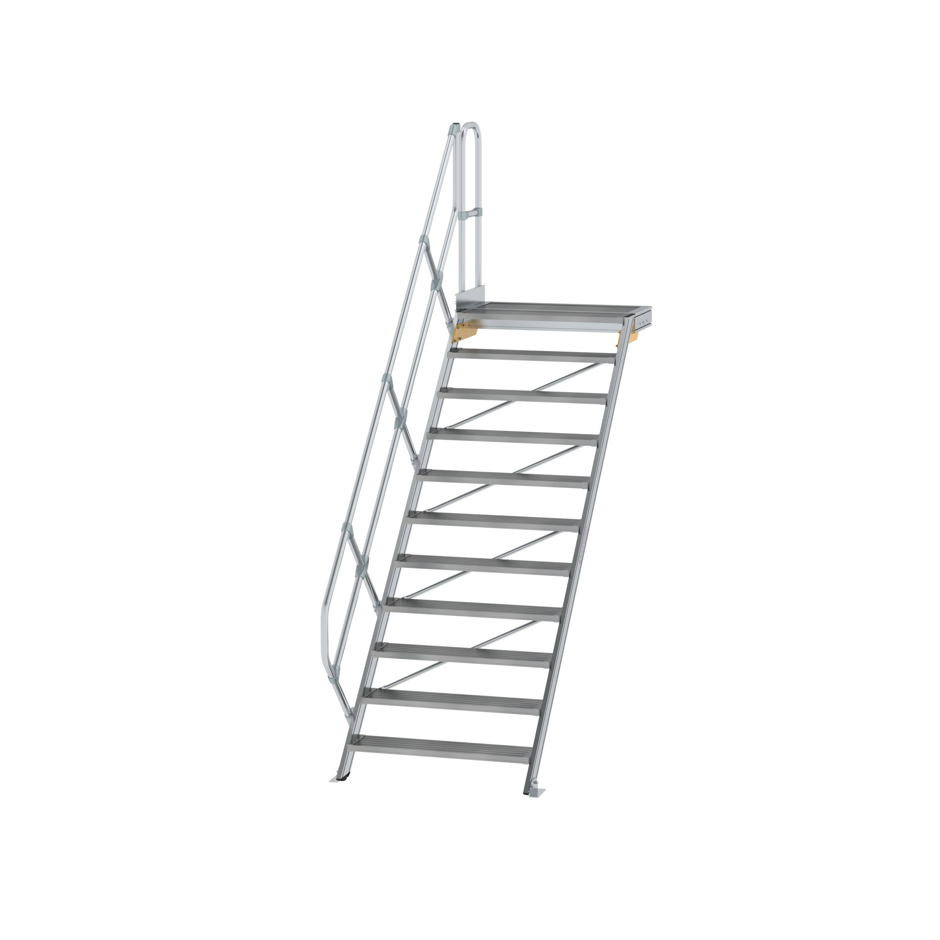 MUNK Treppe mit Plattform 45° Stufenbreite 1000 mm