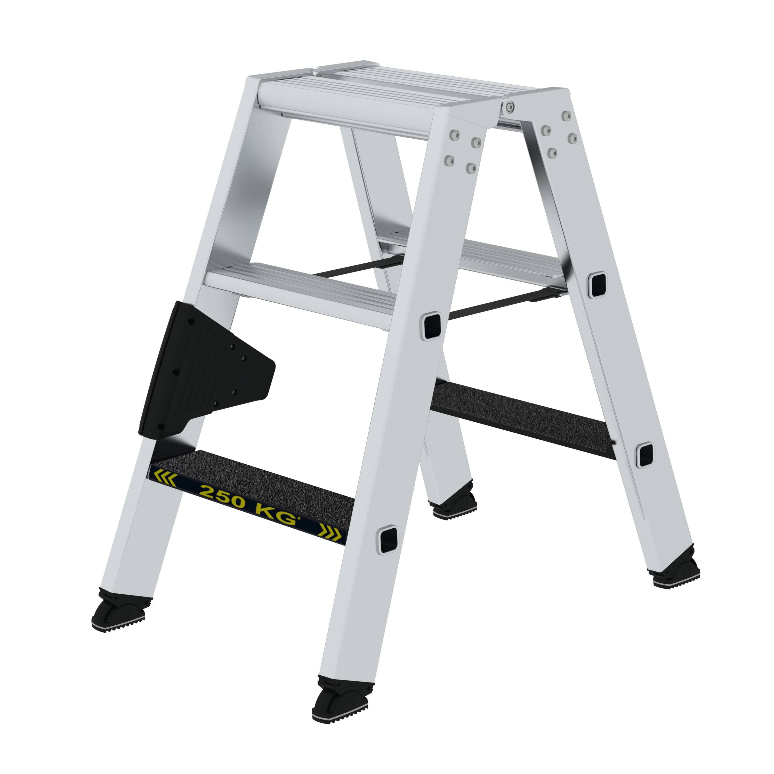 MUNK Stufen-Stehleiter 250 kg beidseitig begehbar mit clip-step R13