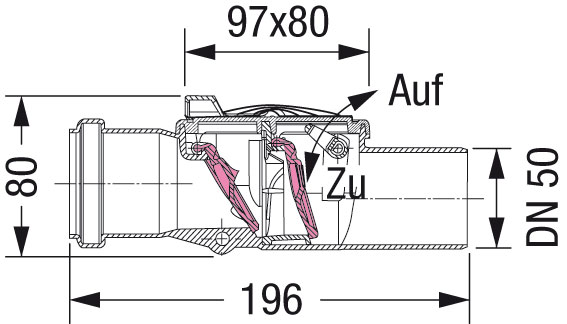 KESSEL-Rückstauverschluss Staufix Art-Nr.: 73050