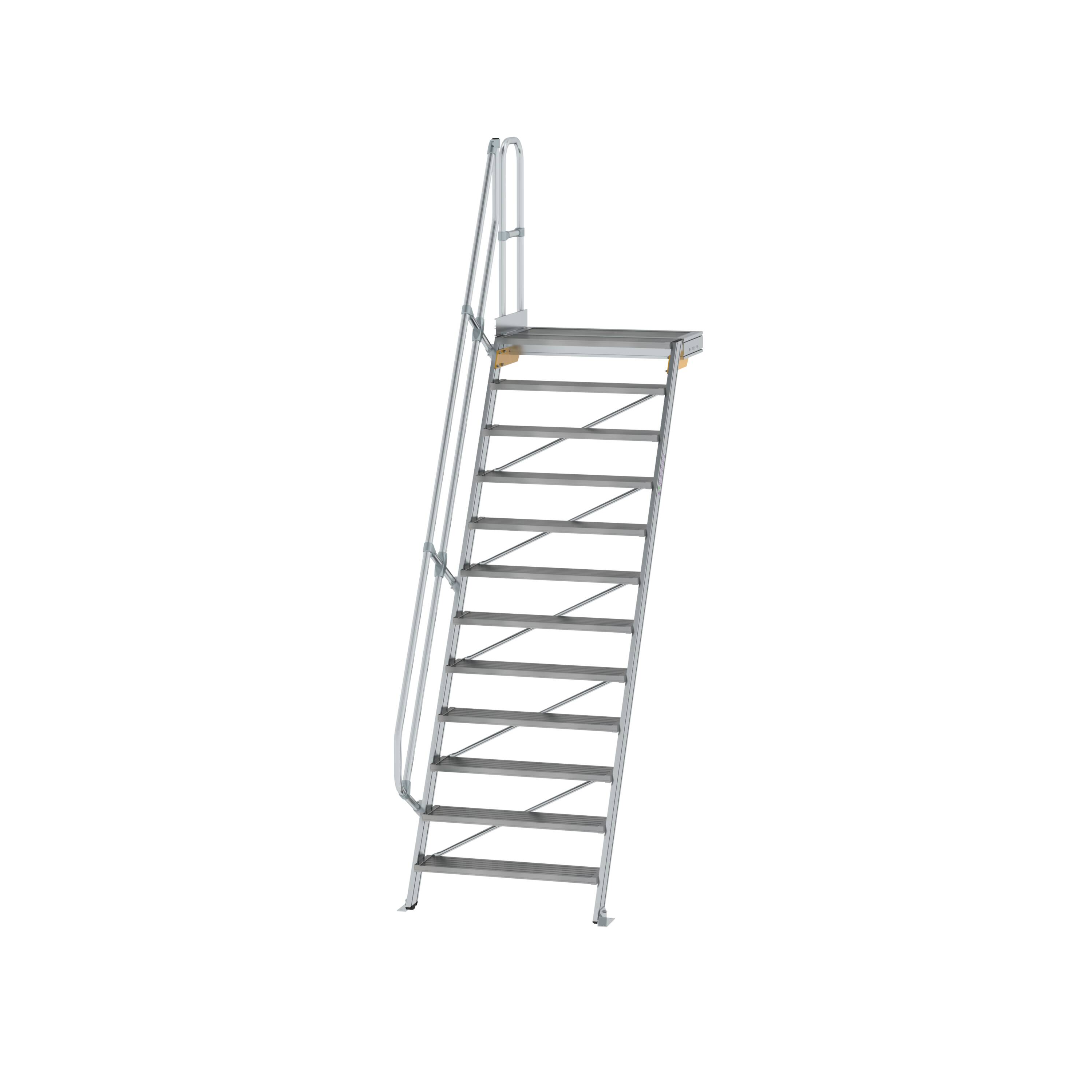 MUNK Treppe mit Plattform 60° Stufenbreite 1000 mm