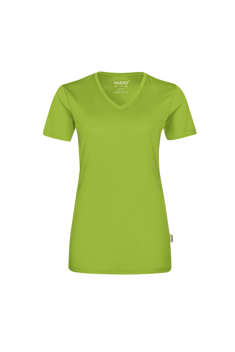 HAKRO Damen V-Shirt COOLMAX® ECO No. 187