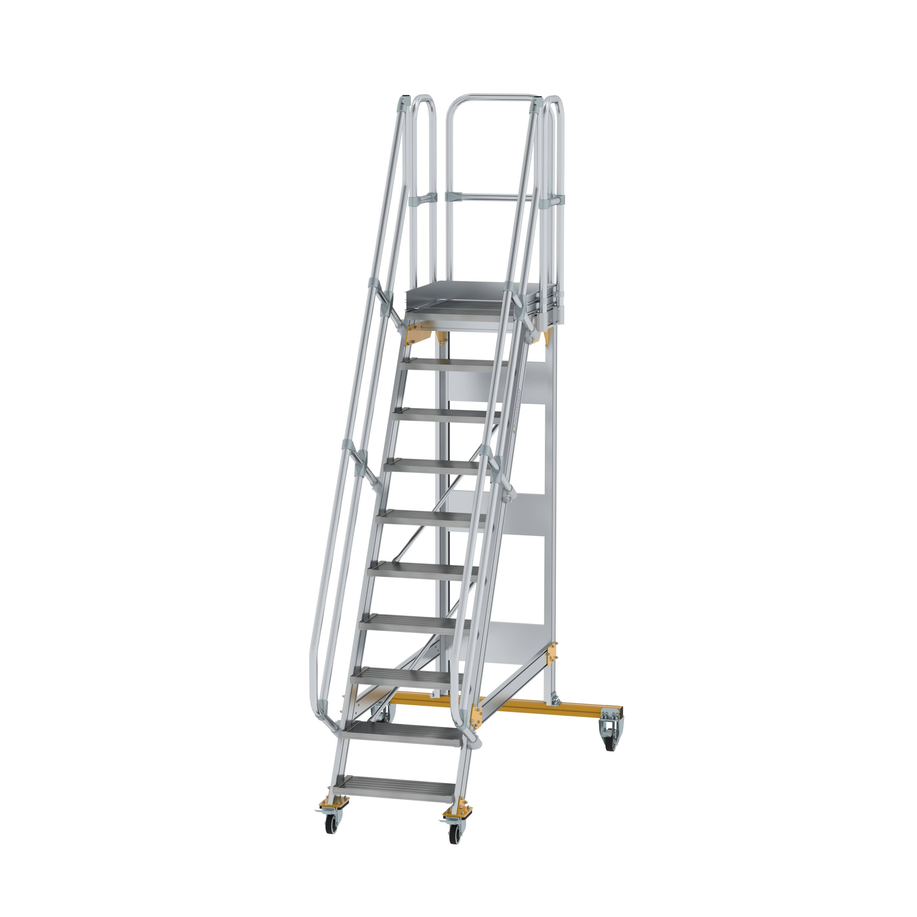 MUNK Plattformtreppe fahrbar 60° Stufenbreite 600 mm
