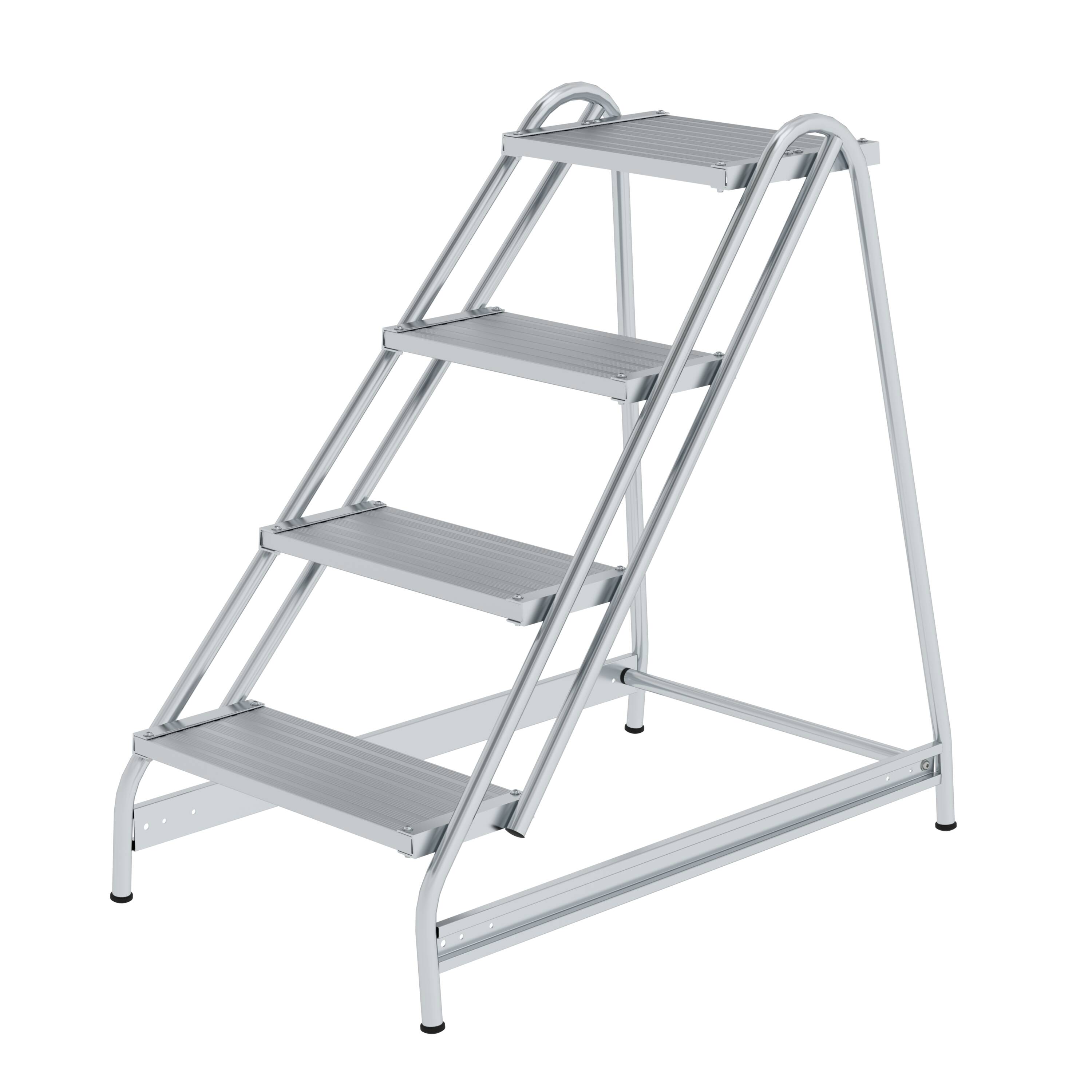 MUNK Arbeitspodest einseitig begehbar Aluminium geriffelt