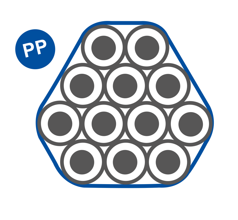 FiberSpeed Plus 12x10x2,0 Rolle=1800m Außenmantel: PP – 0,9mm, Farbe: blau