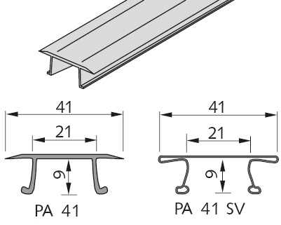 Profilabdeckung PA 41-3000-SV