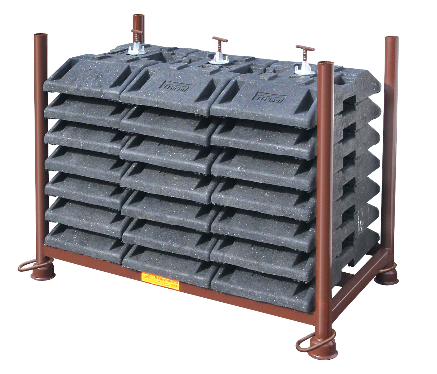Fußplattenpalette, lackiert