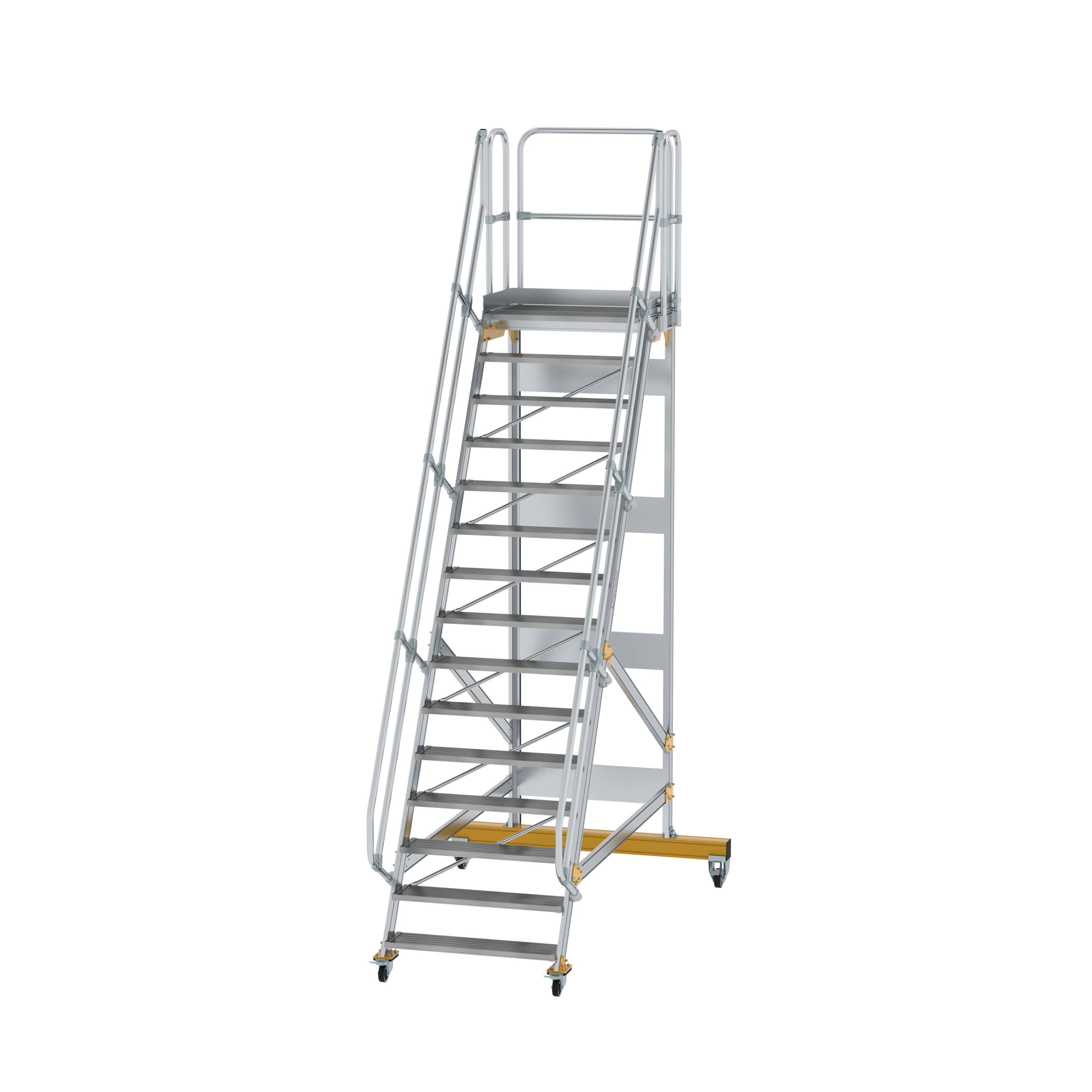 MUNK Plattformtreppe fahrbar 60° Stufenbreite 1000 mm