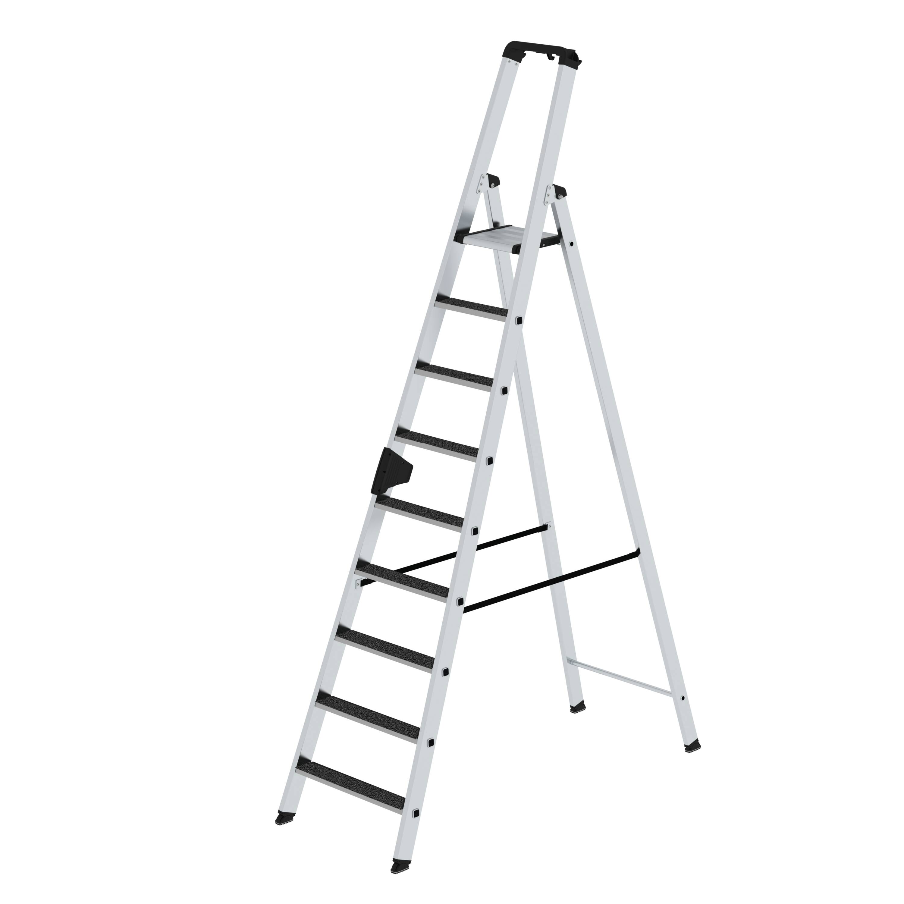 MUNK Stufen-Stehleiter einseitig begehbar mit clip-step R13