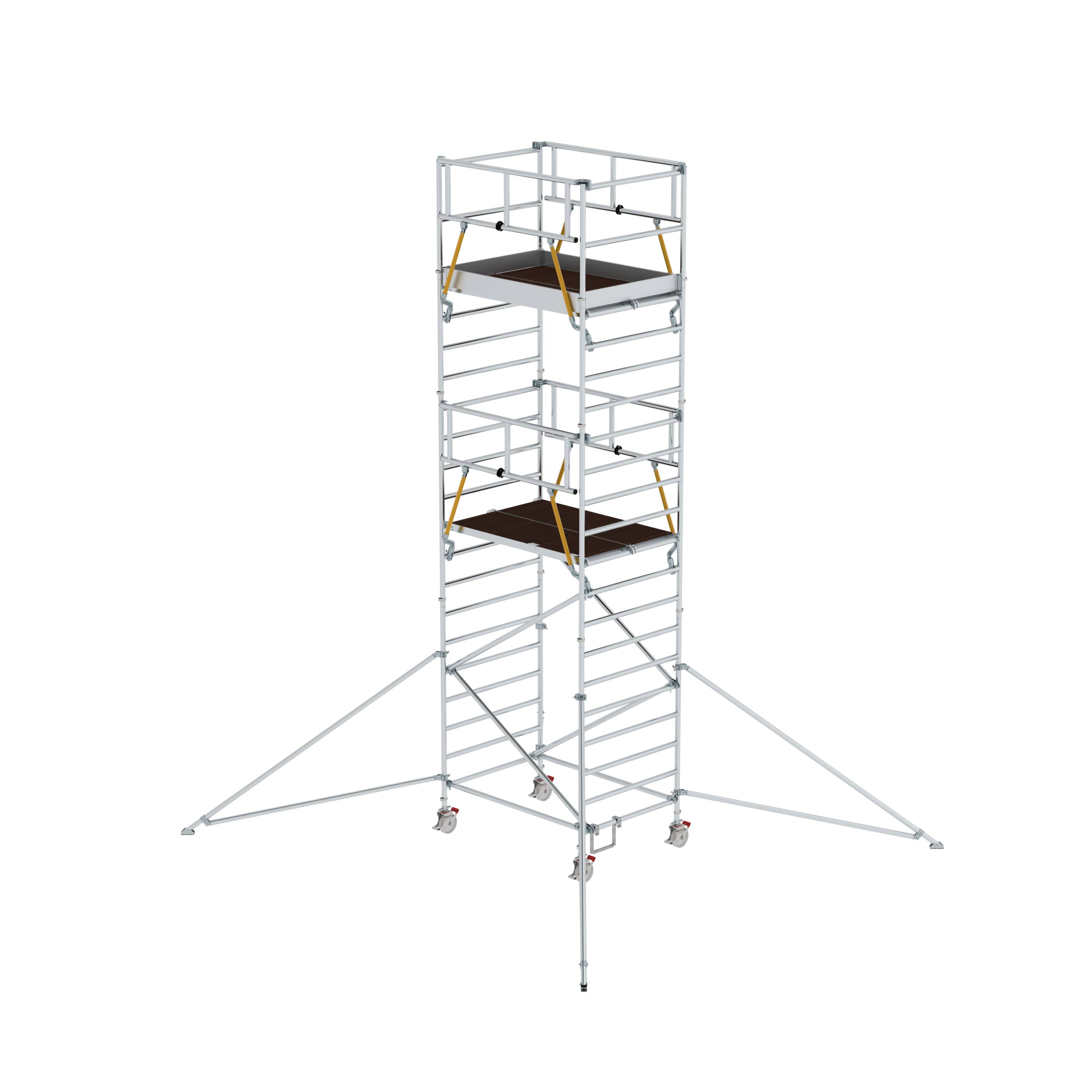 MUNK Rollgerüst SG 1,35 x 1,80 m mit Ausleger & Doppel-Plattform