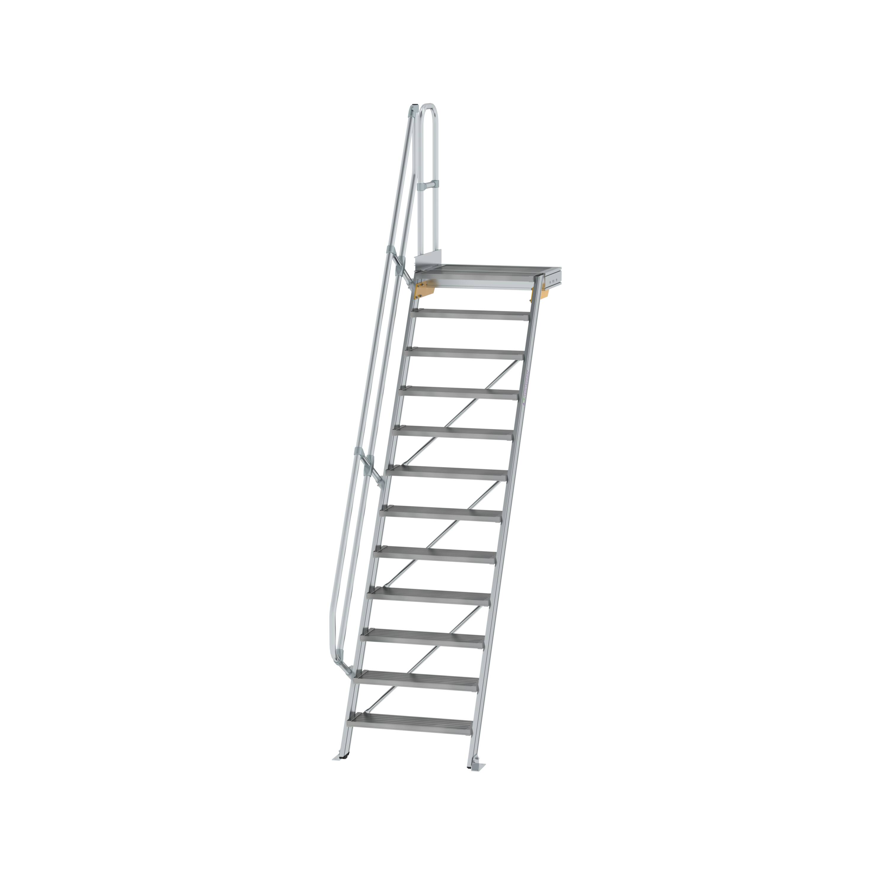 MUNK Treppe mit Plattform 60° Stufenbreite 800 mm