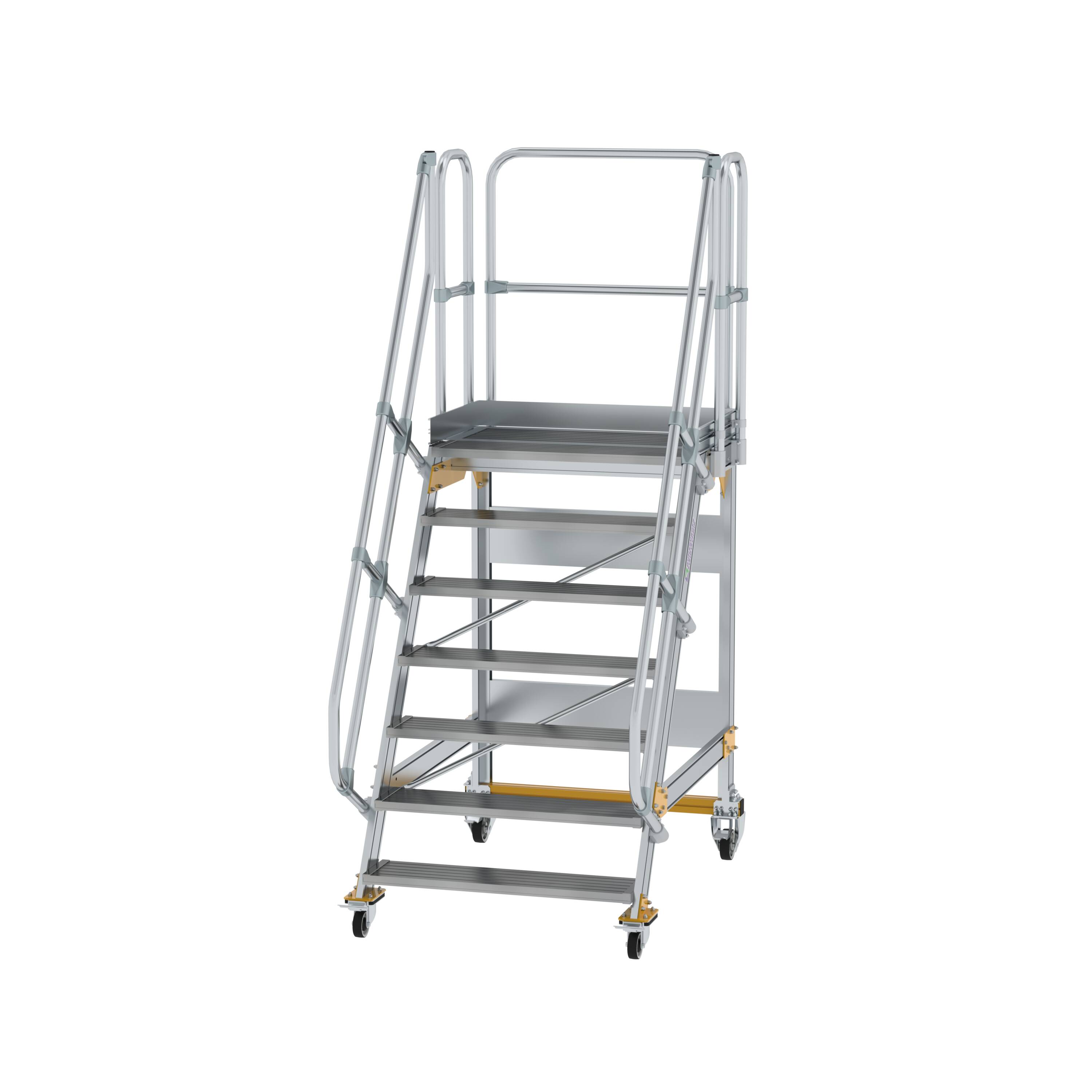 MUNK Plattformtreppe fahrbar 60° Stufenbreite 1000 mm