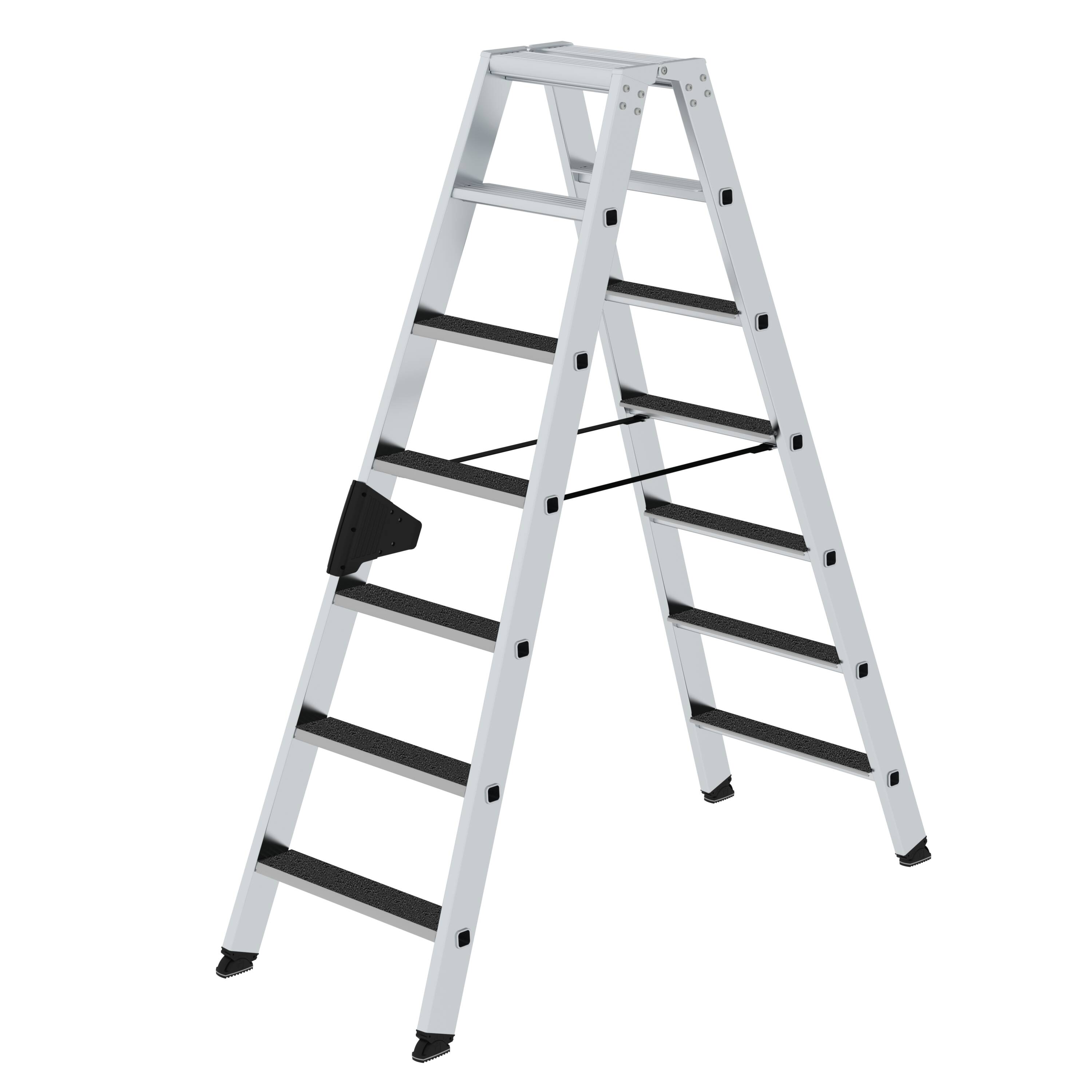 MUNK Stufen-Stehleiter beidseitig begehbar mit clip-step R13