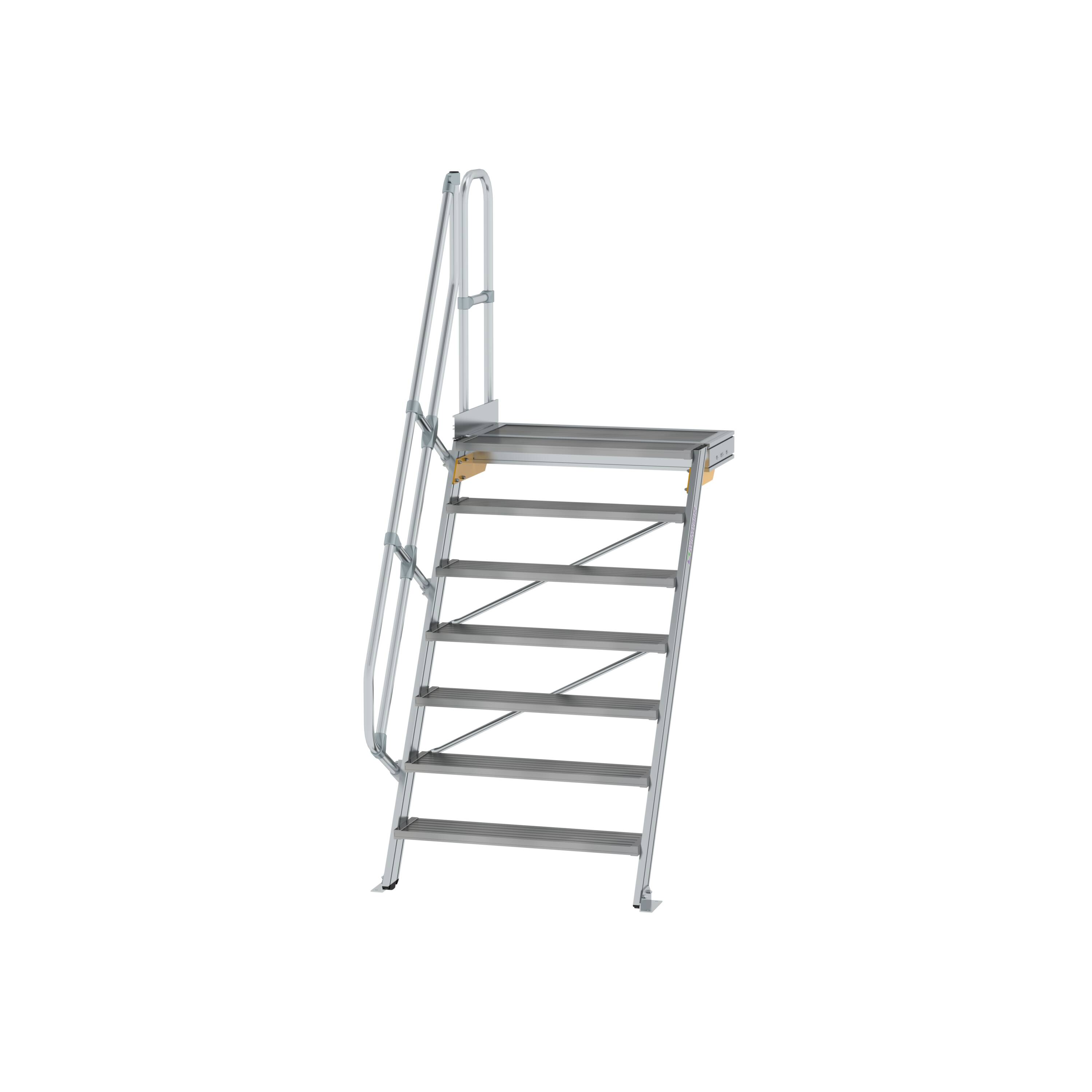 MUNK Treppe mit Plattform 60° Stufenbreite 1000 mm