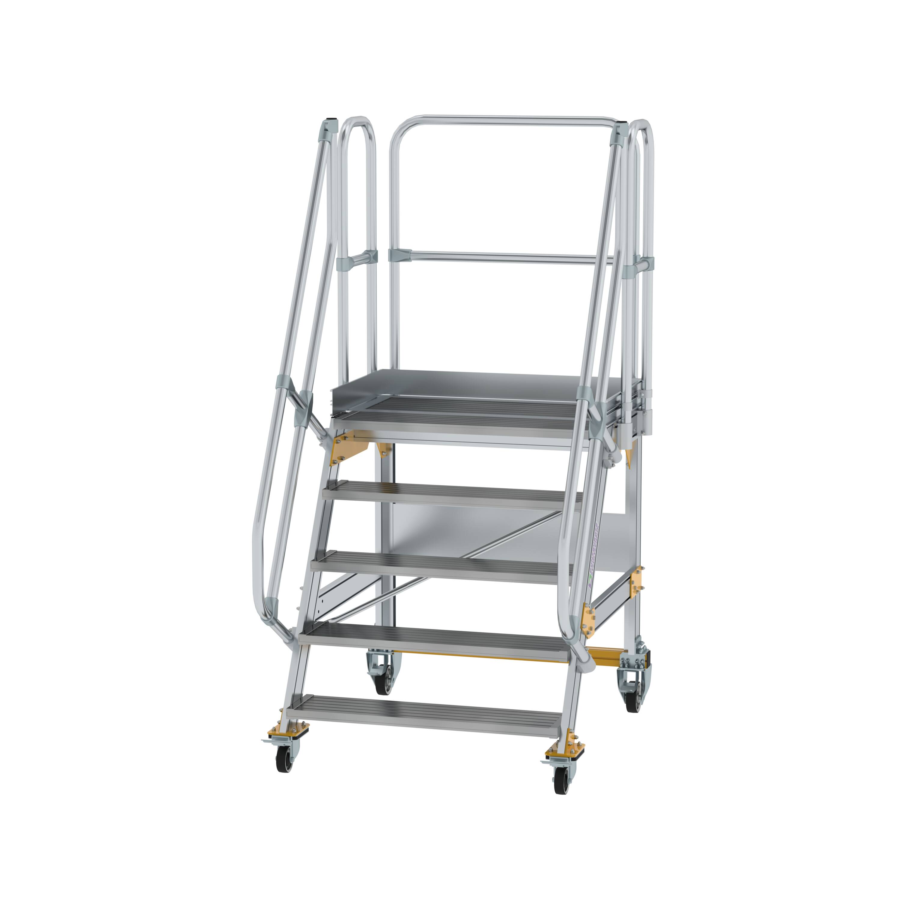MUNK Plattformtreppe fahrbar 60° Stufenbreite 1000 mm