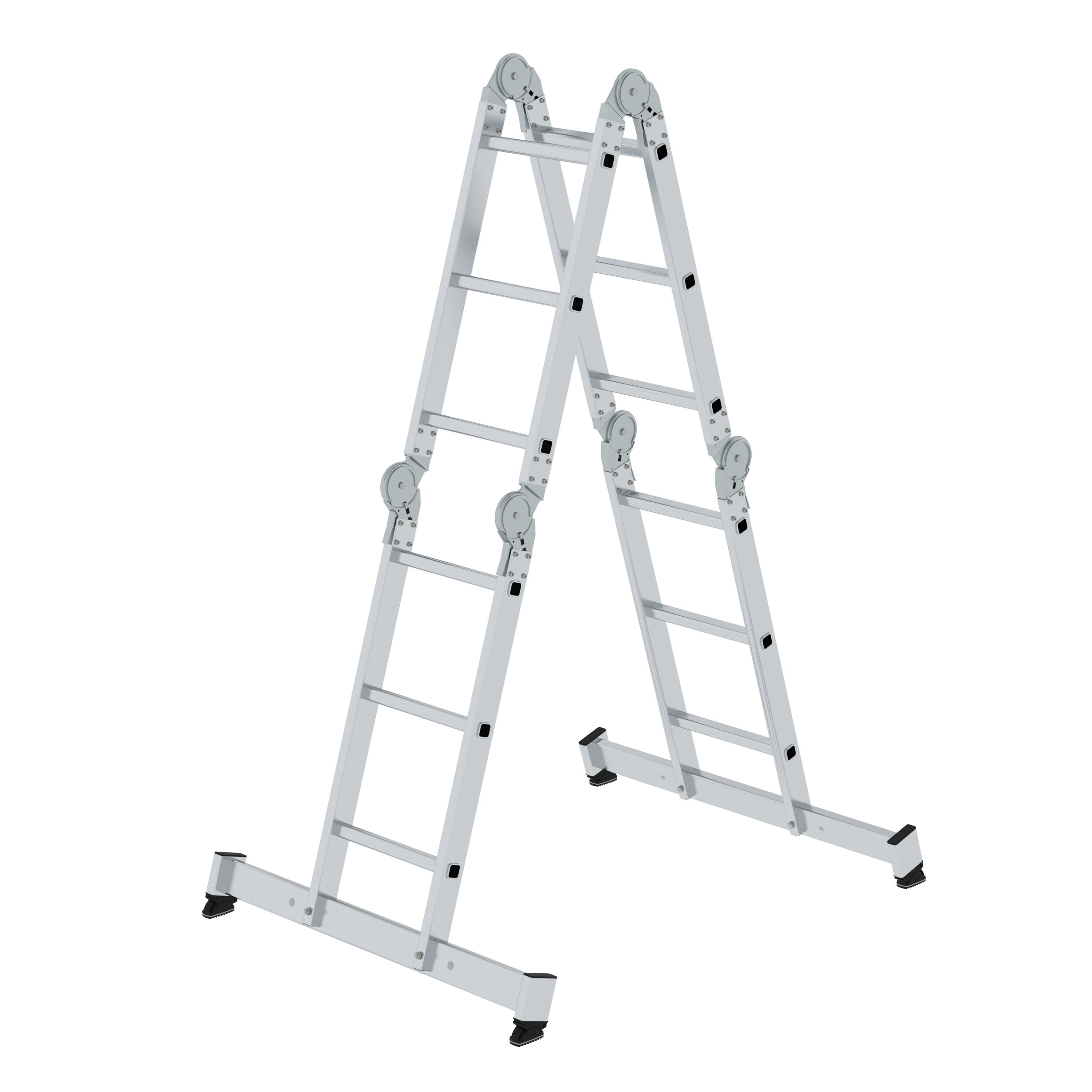 MUNK Vielzweckleiter 4-teilig mit nivello®-Traverse