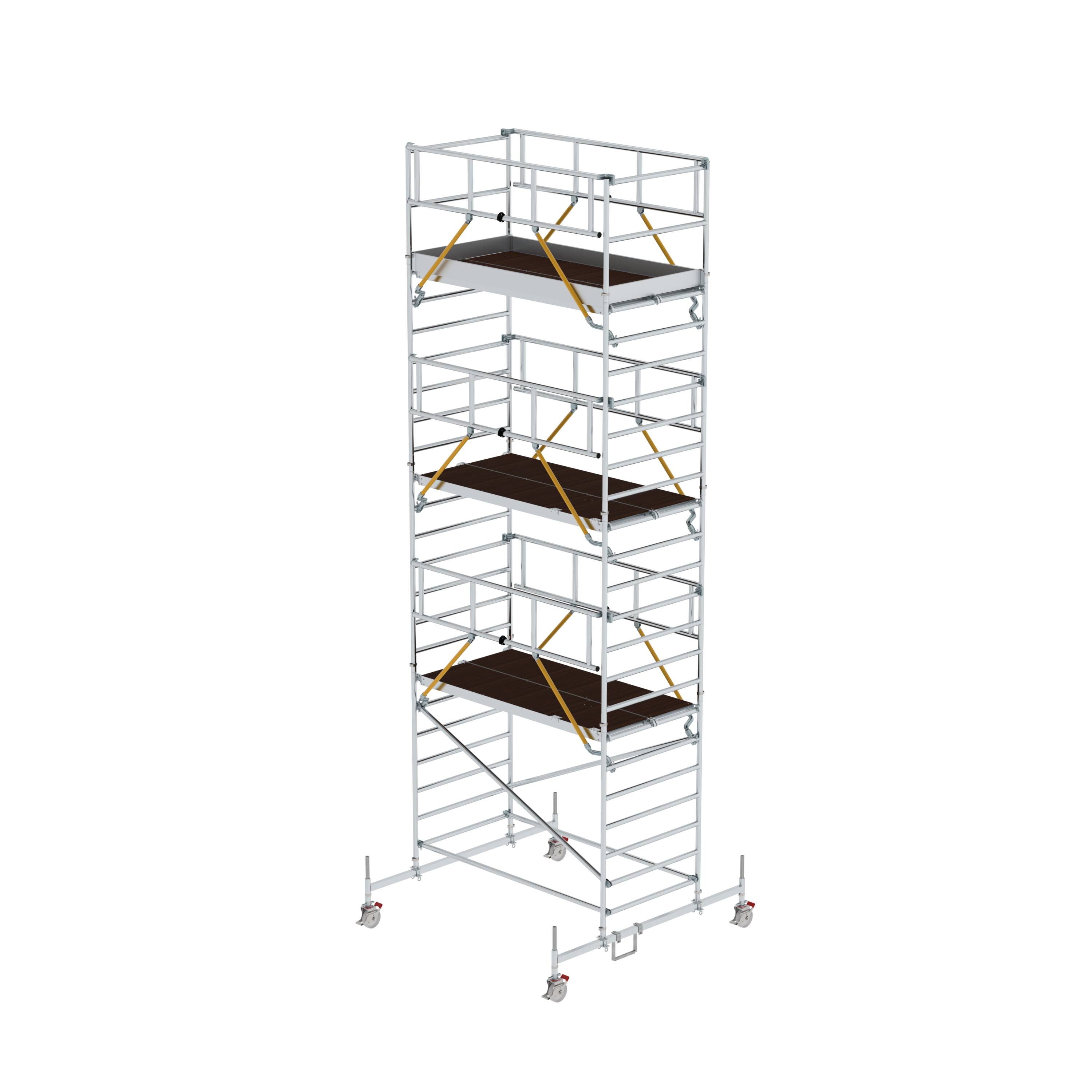 MUNK Rollgerüst SG 1,35 x 2,45 m mit Fahrbalken & Doppel-Plattform