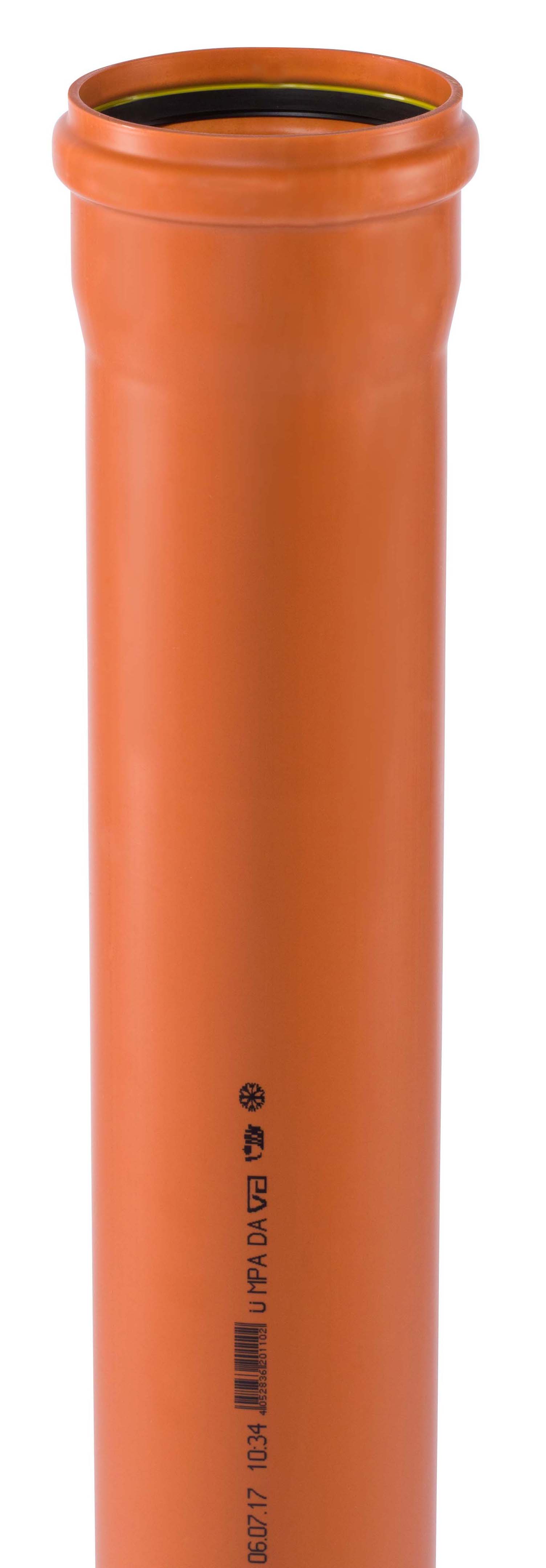 KG Rohr SN4 PVC-U DN 110 Länge 3 m 110/3,2