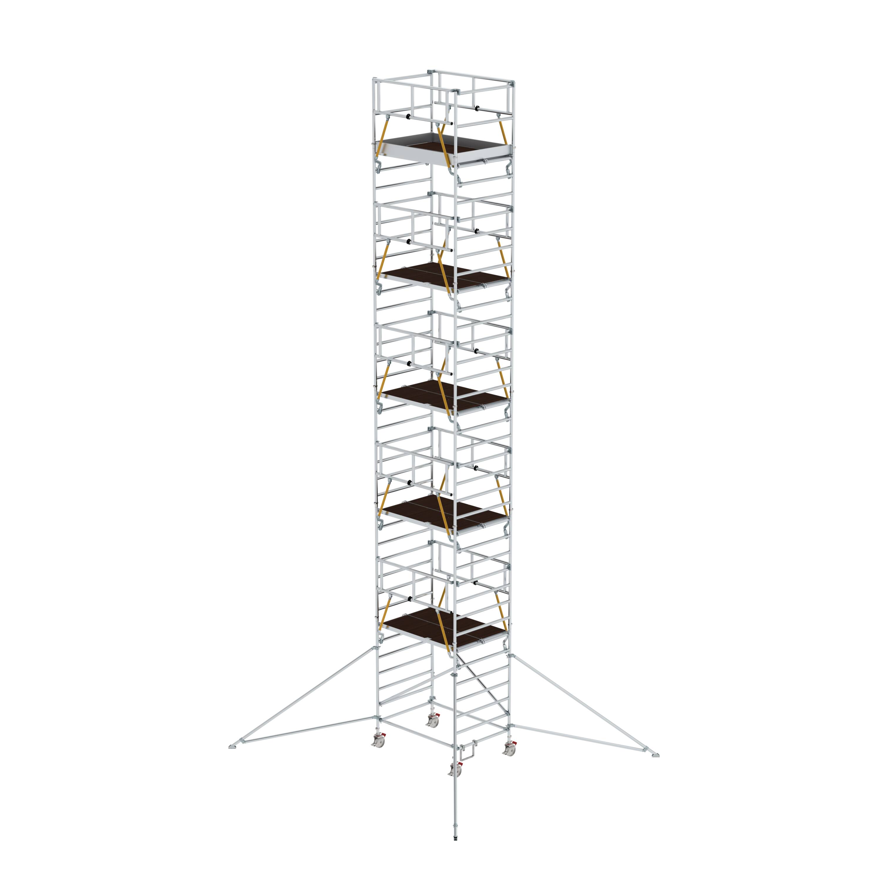 MUNK Rollgerüst SG 1,35 x 1,80 m mit Ausleger & Doppel-Plattform