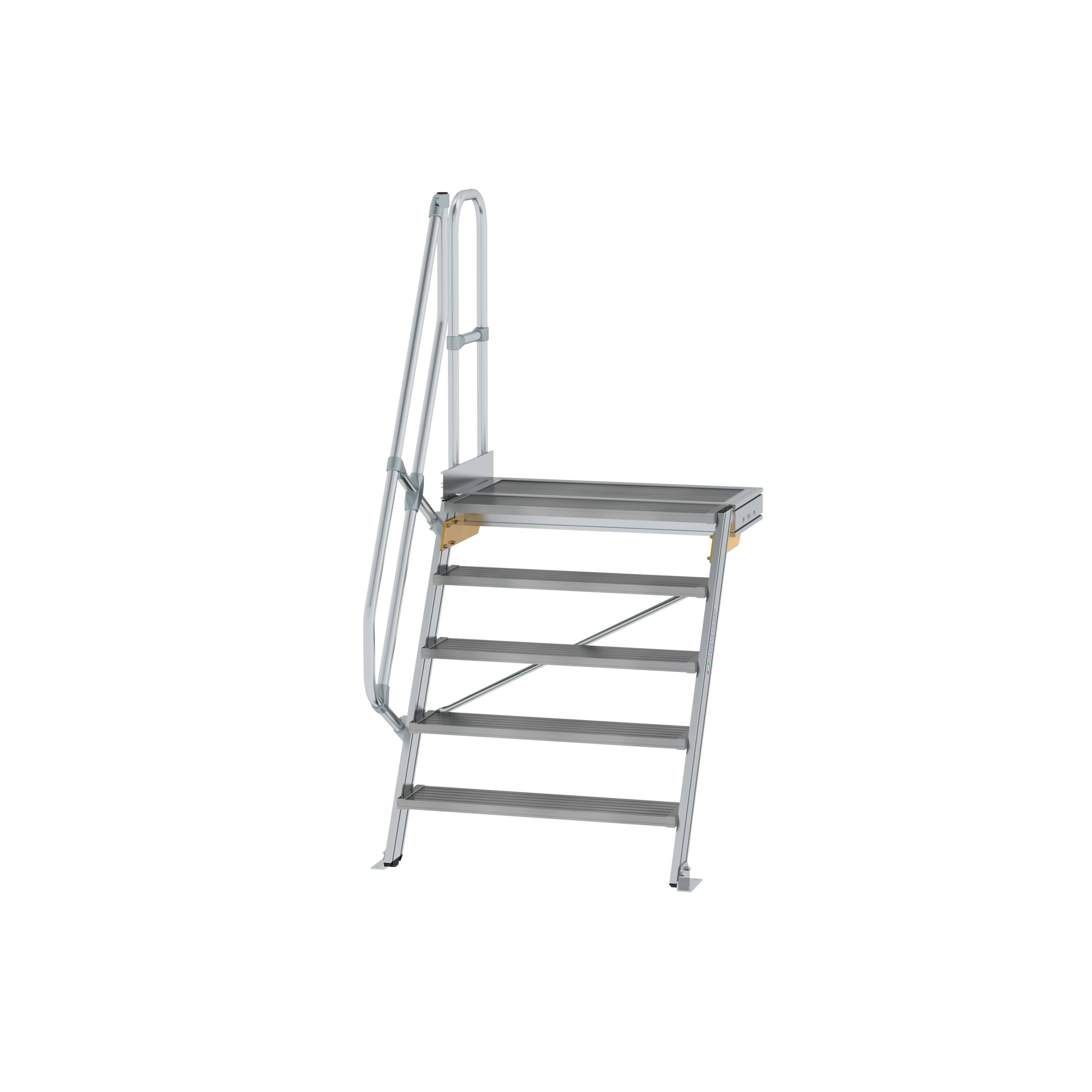 MUNK Treppe mit Plattform 60° Stufenbreite 1000 mm