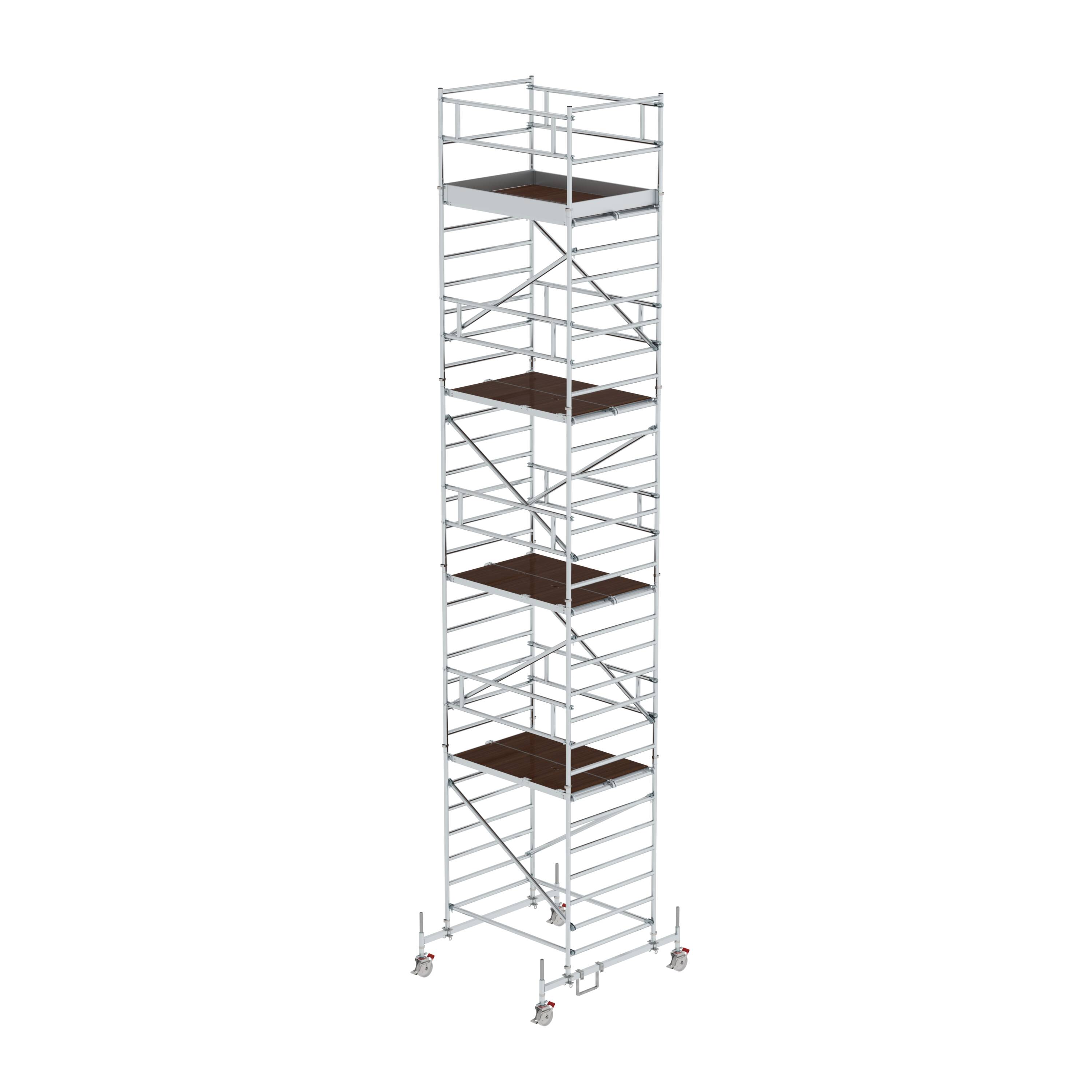 MUNK Rollgerüst 1,35 x 1,80 m mit Fahrbalken & Doppel-Plattform