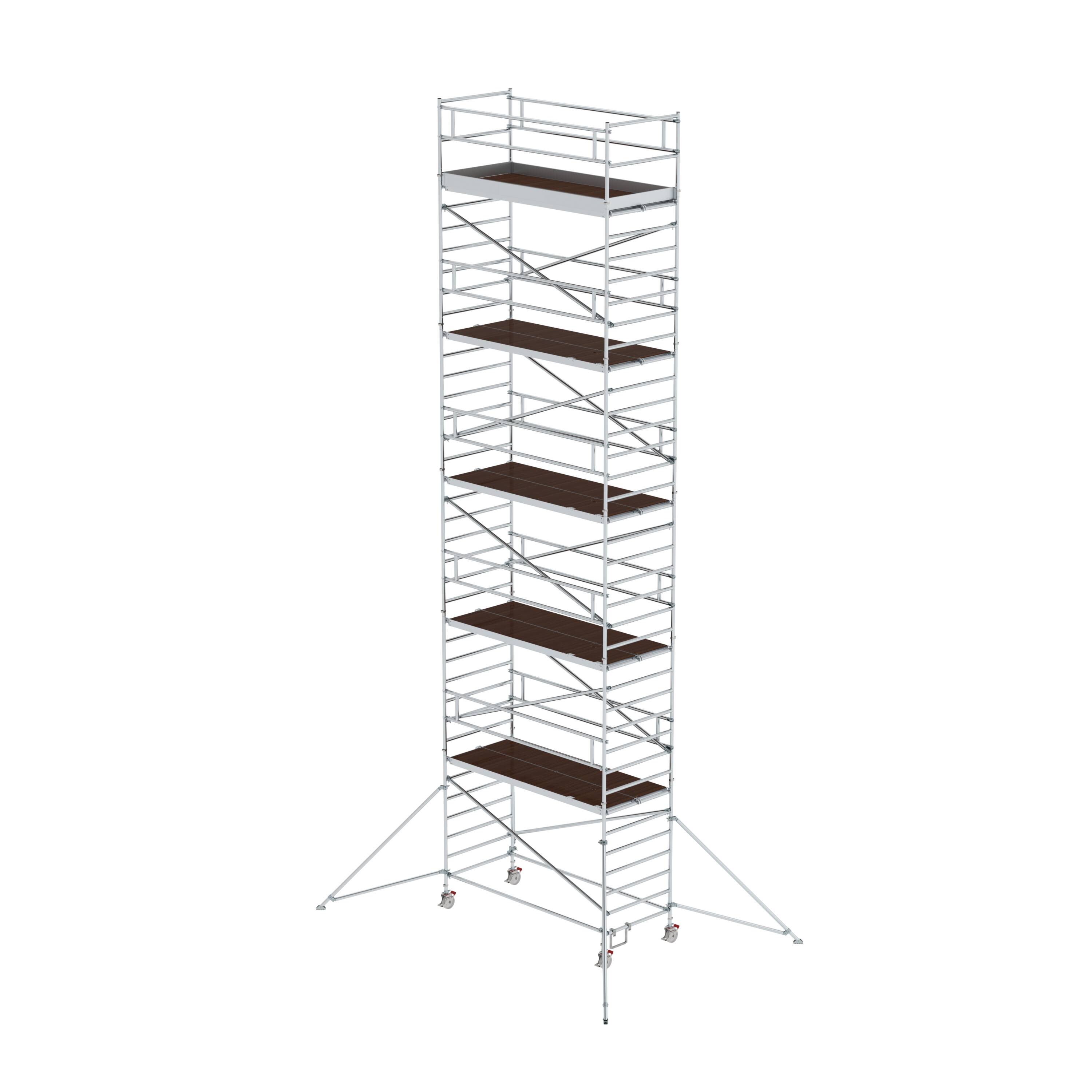 MUNK Rollgerüst 1,35 x 3,0 m mit Ausleger & Doppel-Plattform