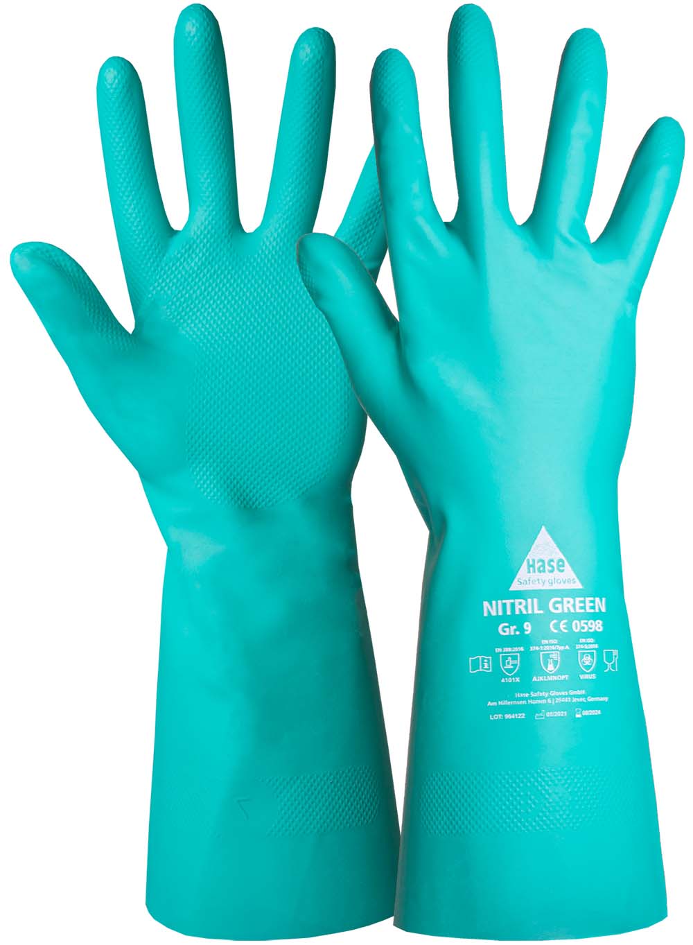 HASE Chemikalienhandschuh "Nitril Green" Nr. 904000