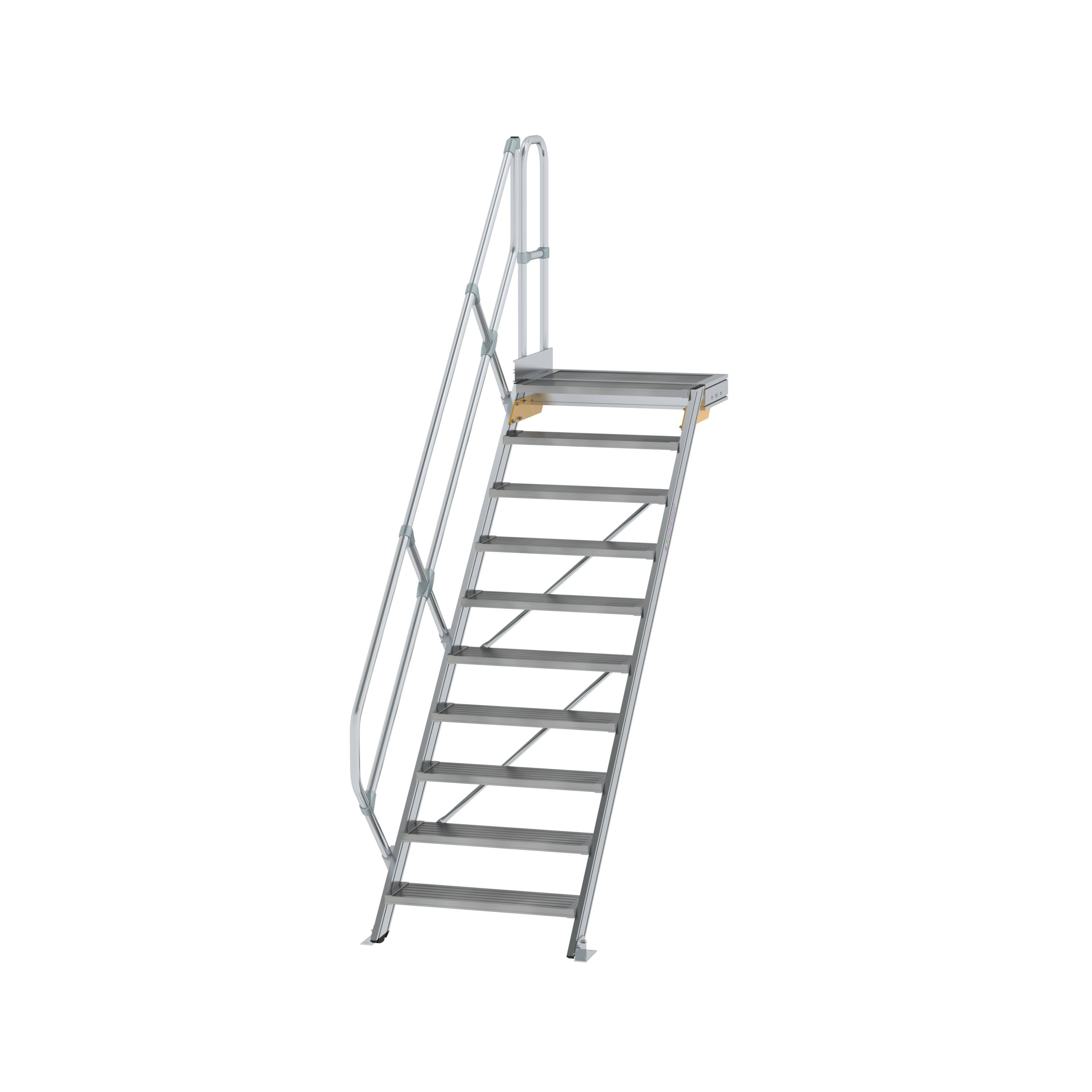 MUNK Treppe mit Plattform 45° Stufenbreite 800 mm