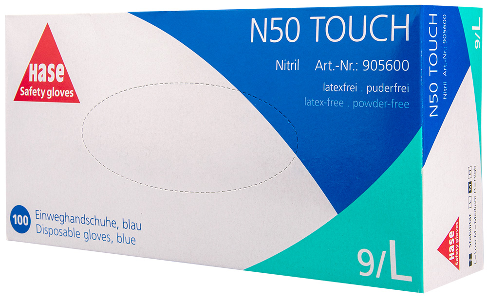 HASE Einweghandschuh "N50 Touch" Nr. 905600, VPE: 100 ST