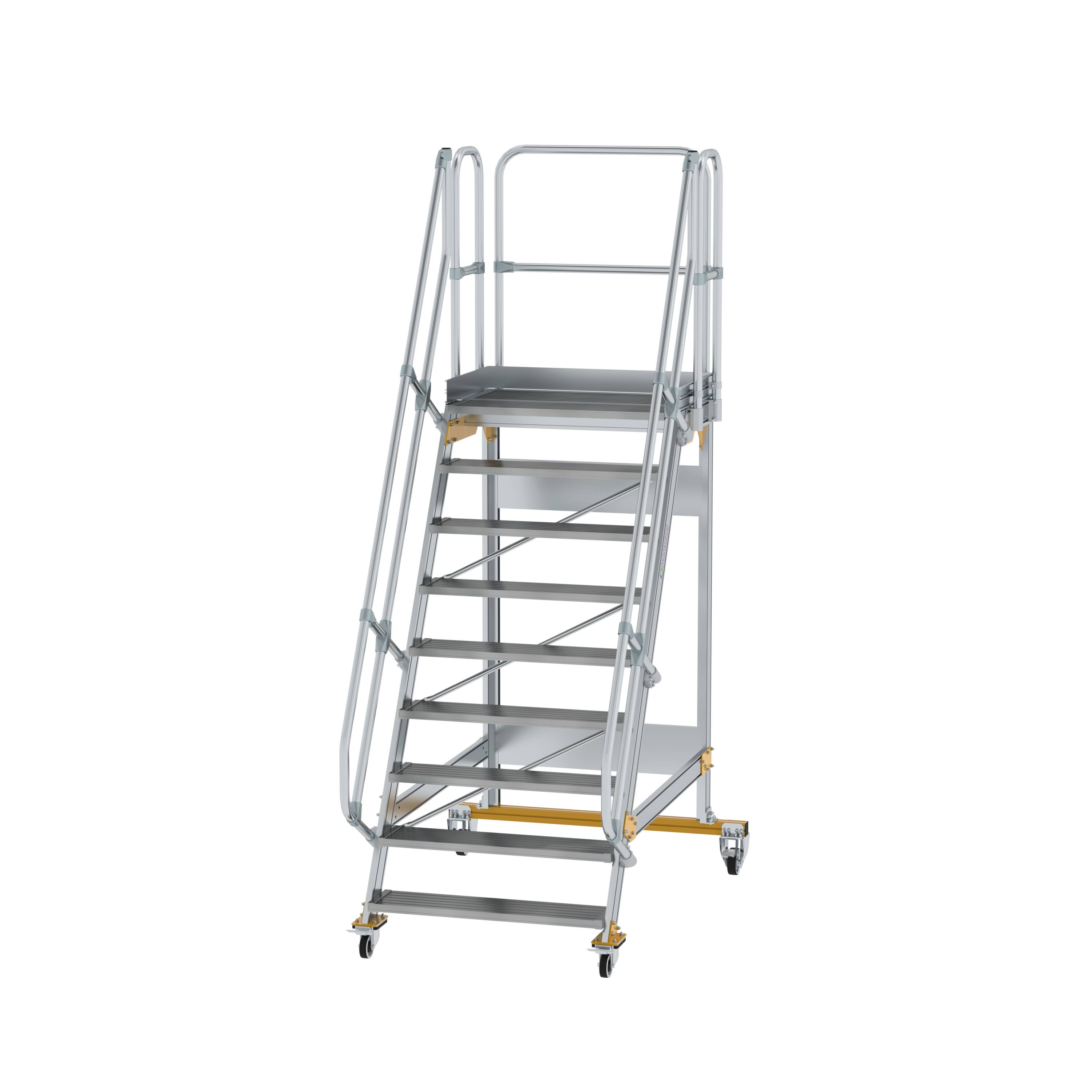 MUNK Plattformtreppe fahrbar 60° Stufenbreite 1000 mm