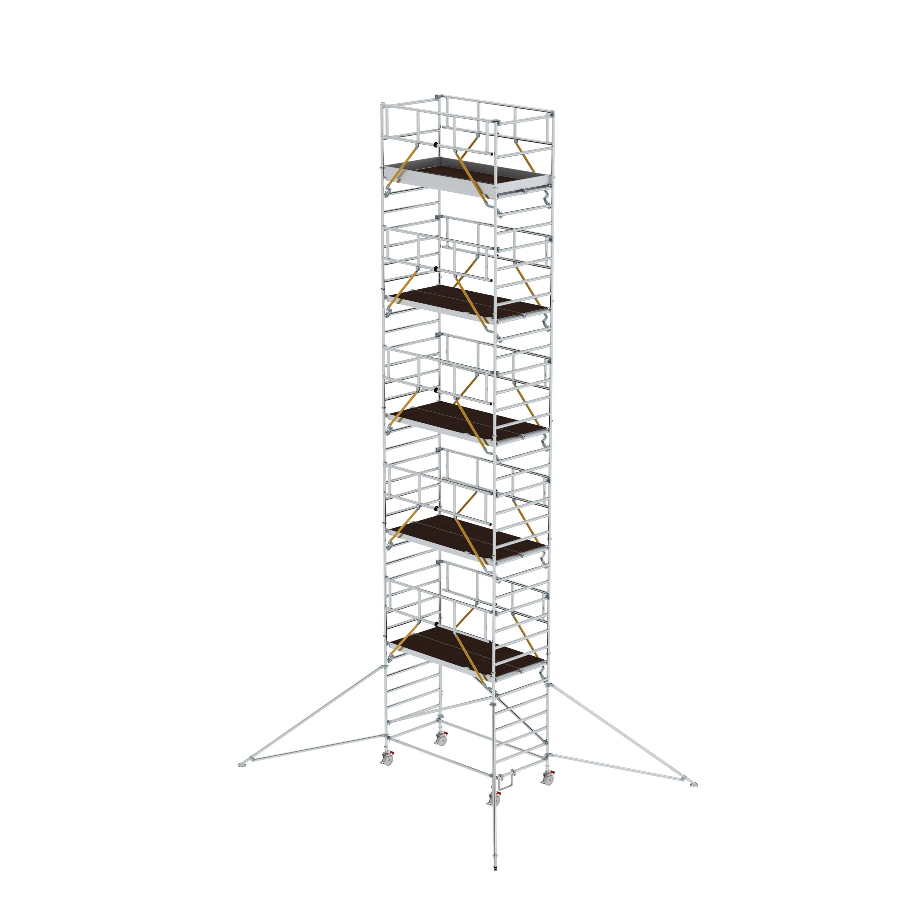 MUNK Rollgerüst SG 1,35 x 2,45 m mit Ausleger & Doppel-Plattform