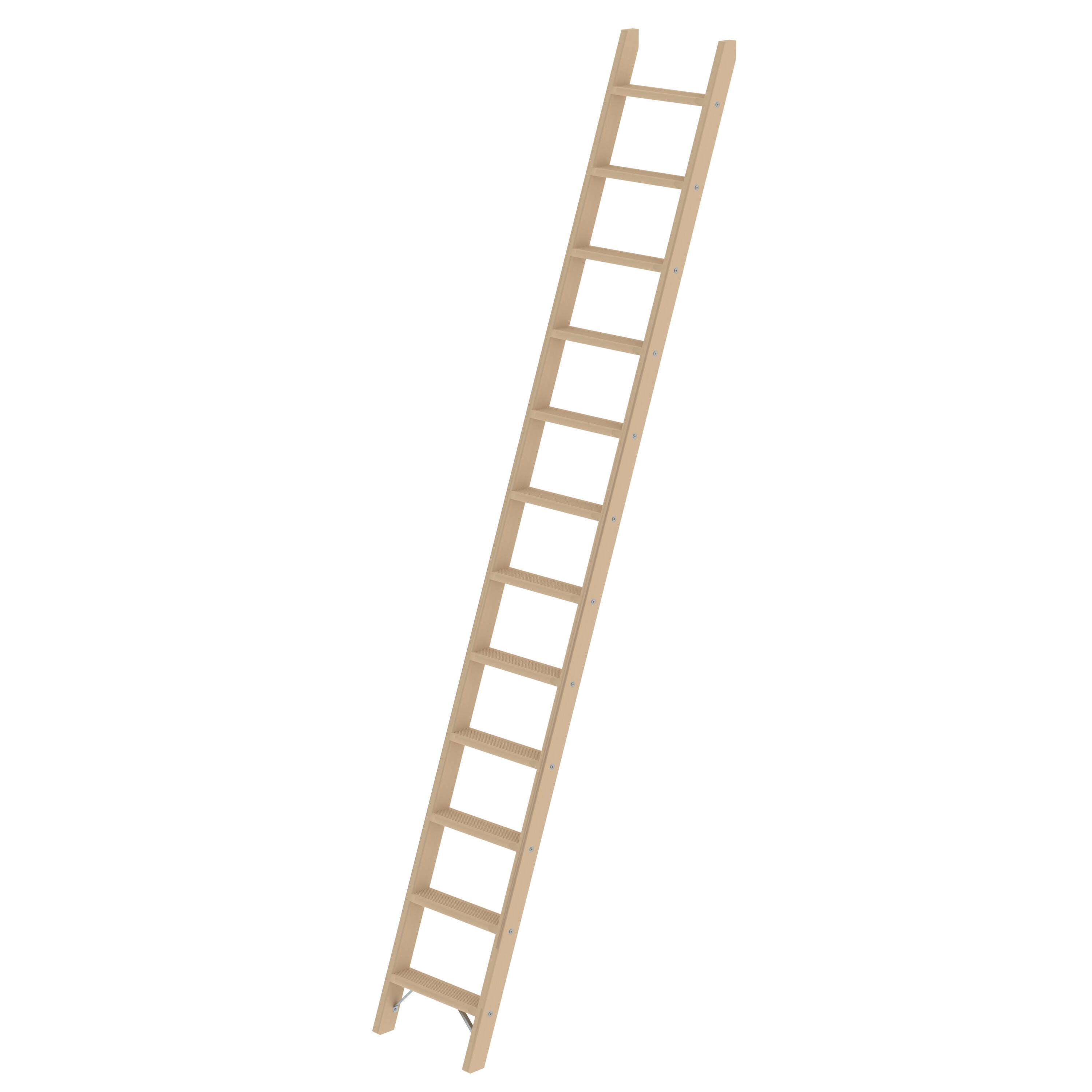 MUNK Stufen-Anlegeleiter Holz ohne Traverse