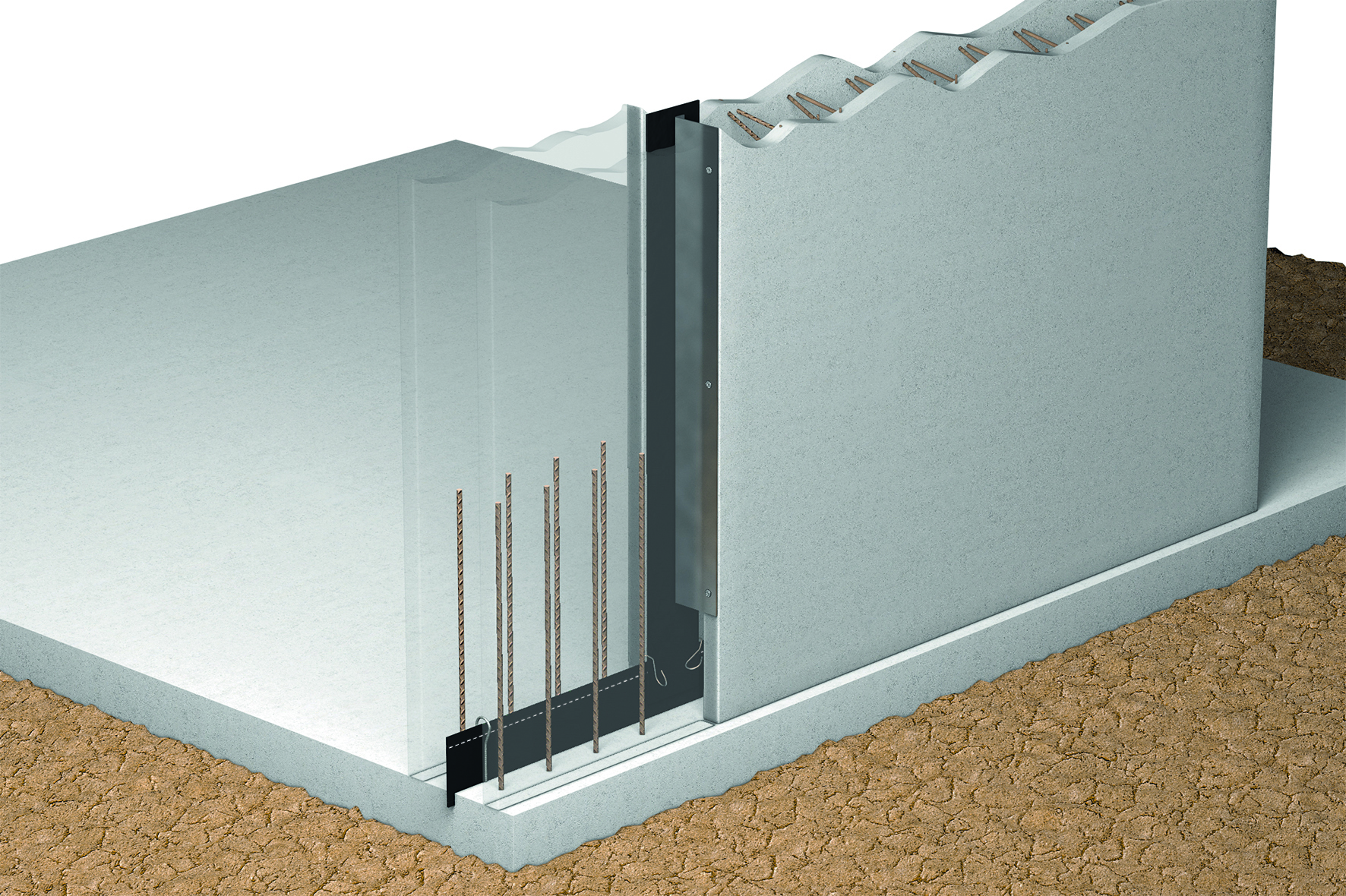 Pentaflex FTS-Fuge Länge = 2,5 Meter Wandbreite = 240-280mm