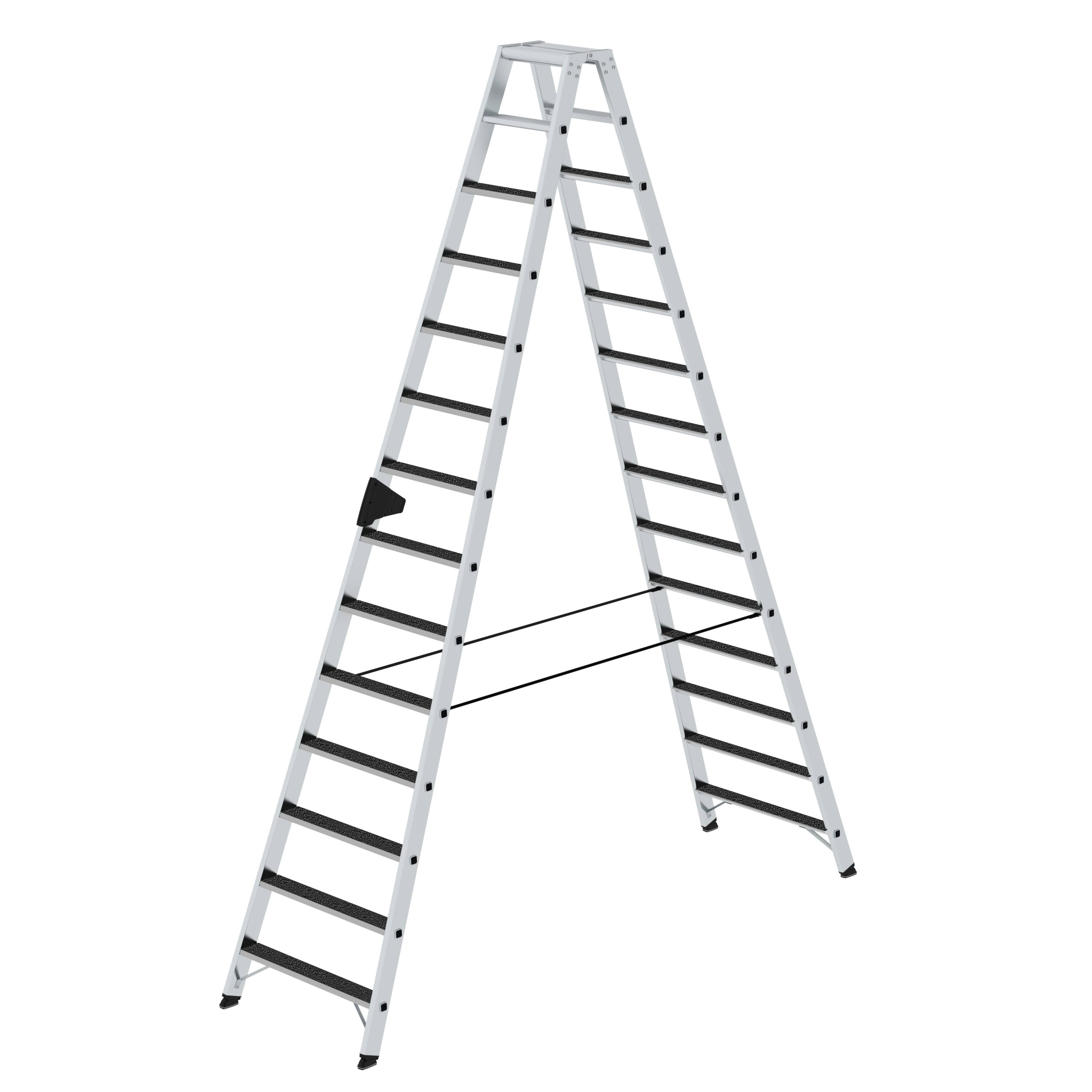 MUNK Stufen-Stehleiter beidseitig begehbar mit clip-step R13