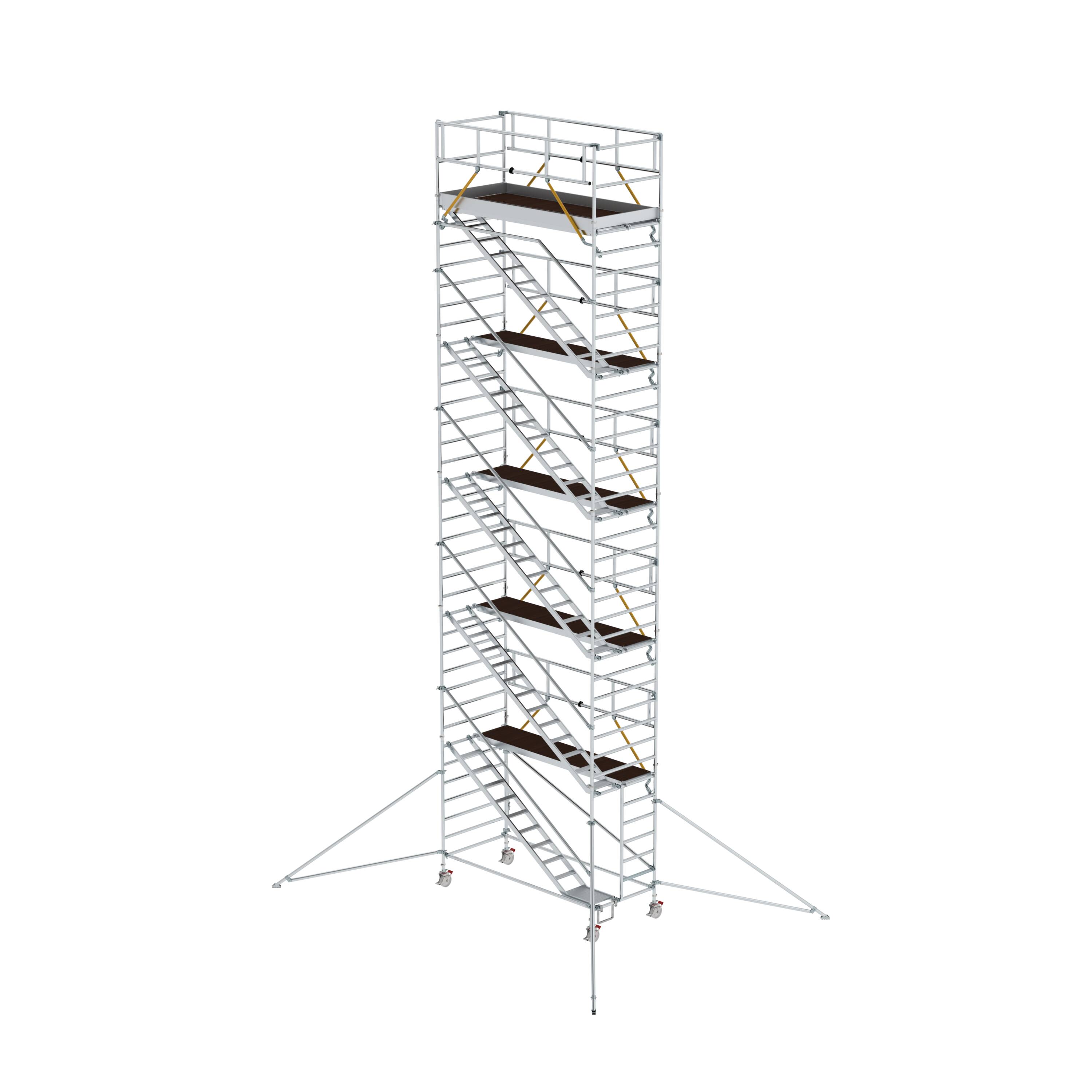 MUNK Rollgerüst SG 1,35 x 3,0 m mit Schrägaufstiegen & Ausleger